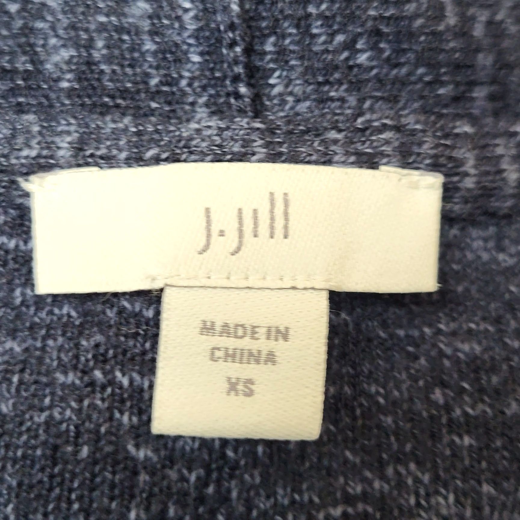 J. Jill J. Jill Cardigan Sweater Women XS Open Front Longline Marled Space Dye Blue Size XS / US 0-2 / IT 36-38 - 5 Thumbnail