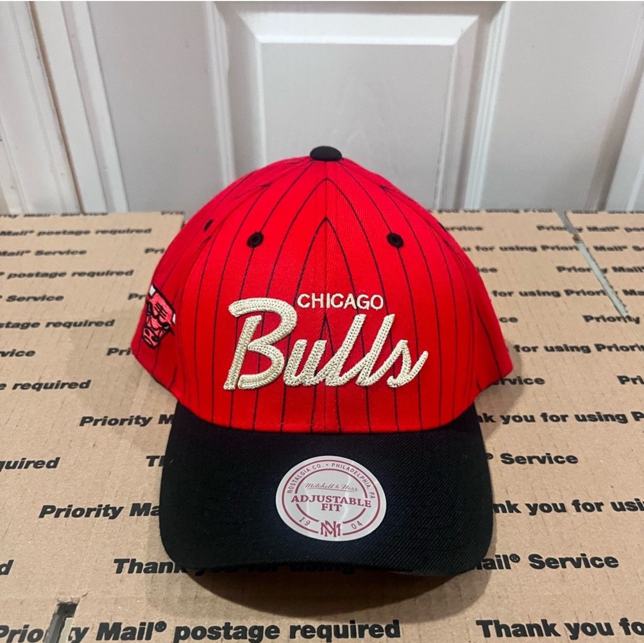 Mitchell & Ness Chicago Bulls Mitchell & Ness Pin stripe Hat Size ONE SIZE - 1 Thumbnail