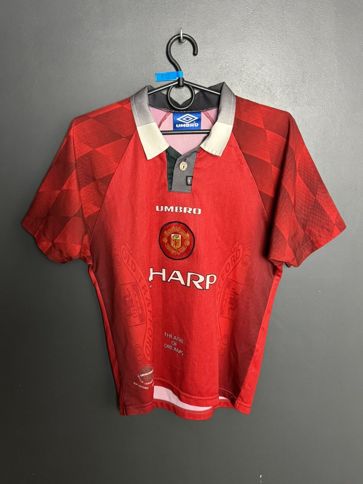 Umbro KIDS Manchester United 96/98 Home Football Jersey T-Shirt Size US XS / EU 42 / 0 - 1 Thumbnail