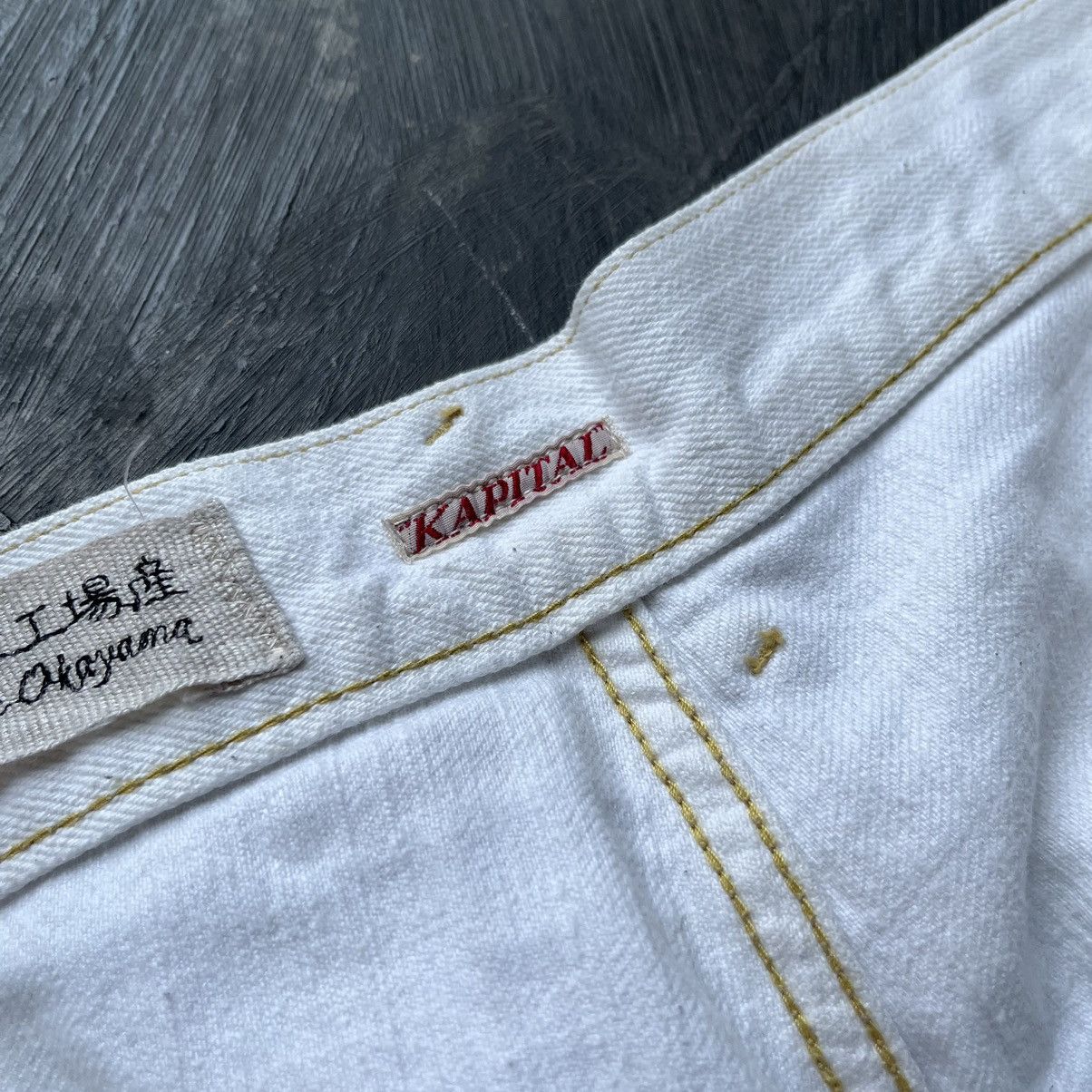 Japanese Brand × Kapital × Vintage Kapital inc buckle back white denim Size US 29 - 15 Thumbnail