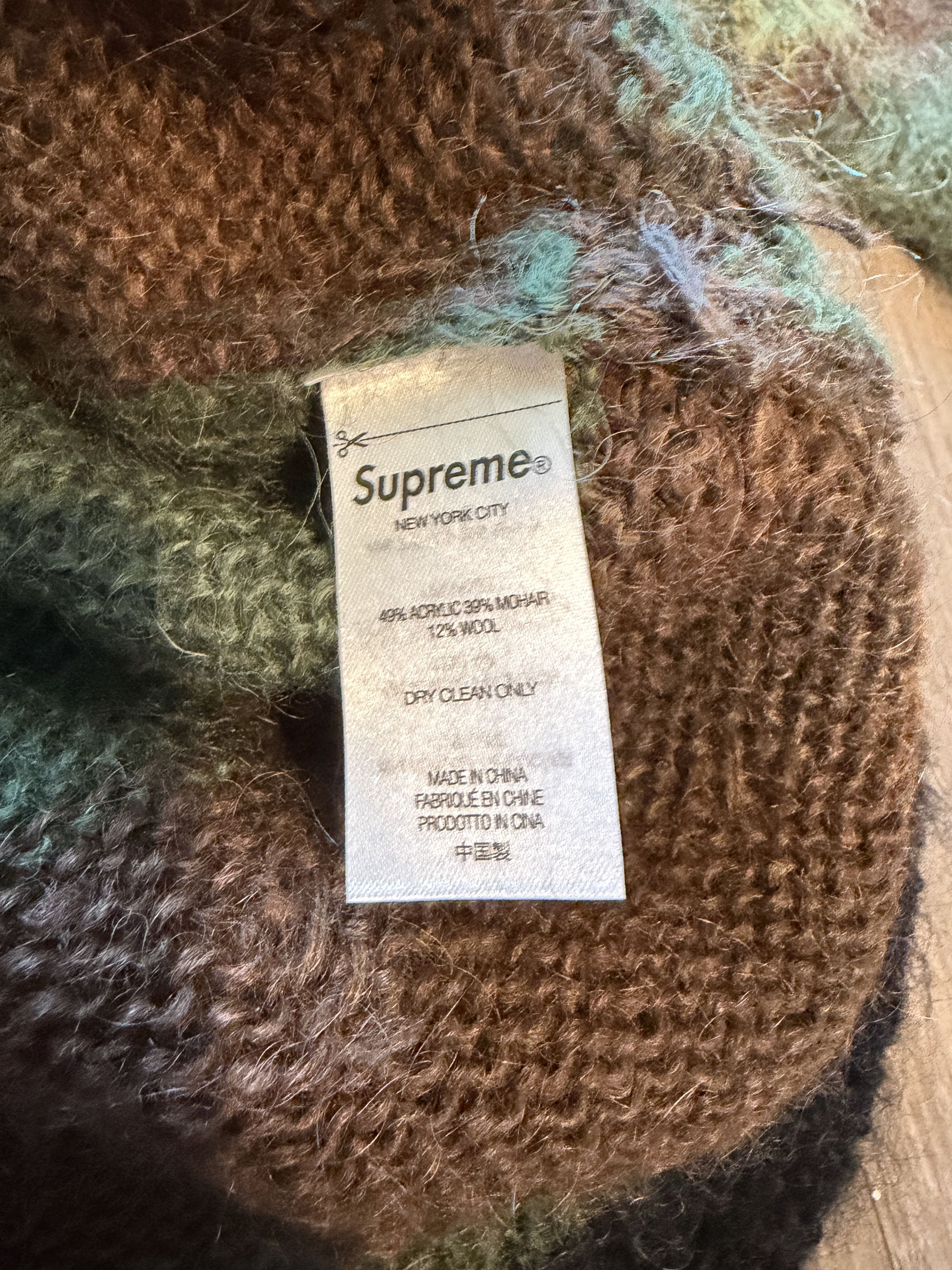 Junya Watanabe × Supreme Supreme CdG Junya Brushed Camo Sweater Size US M / EU 48-50 / 2 - 7 Thumbnail