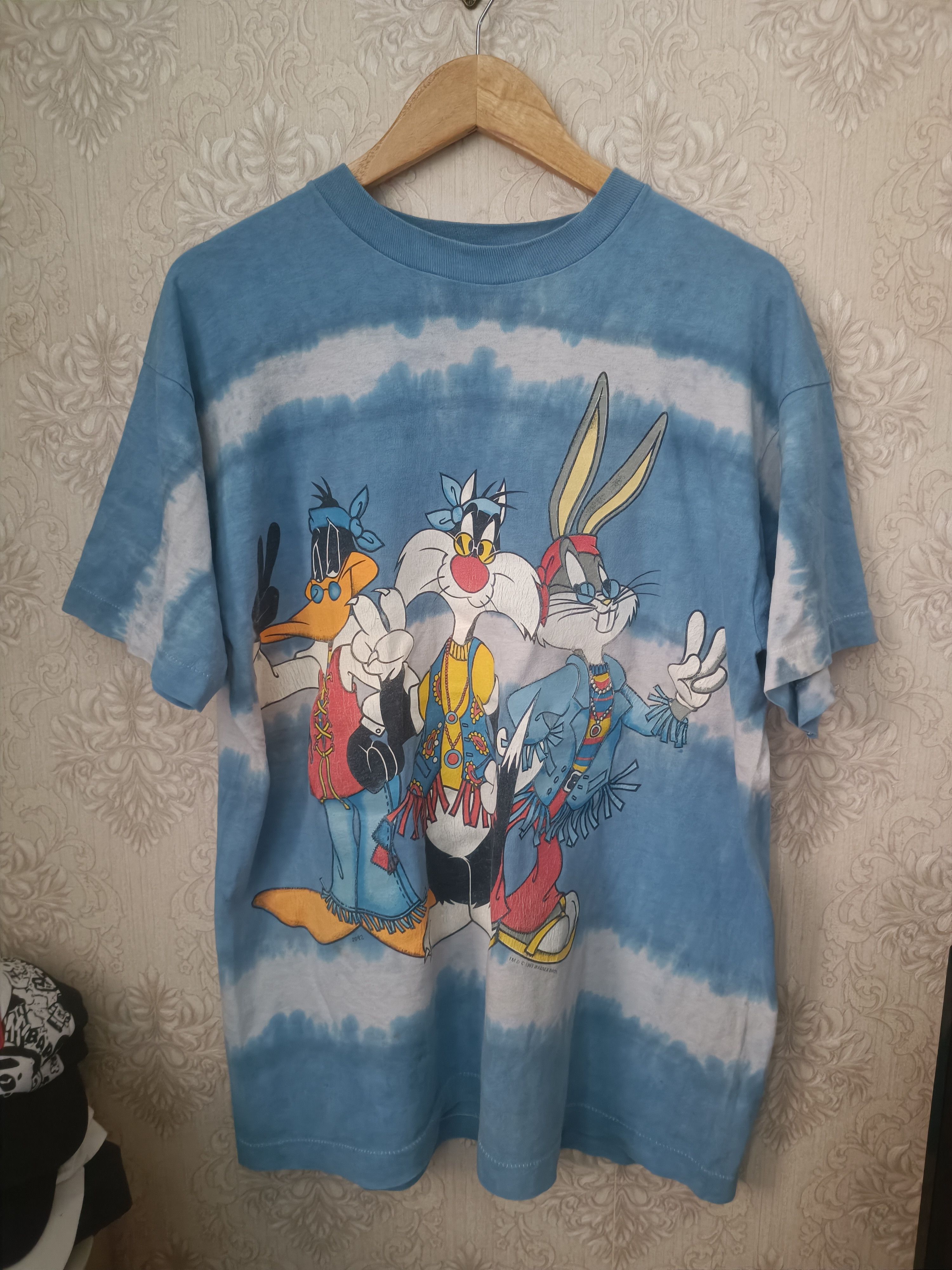 ♦️Vintage 1993 Jerry Leigh looney tunes Hippies tee