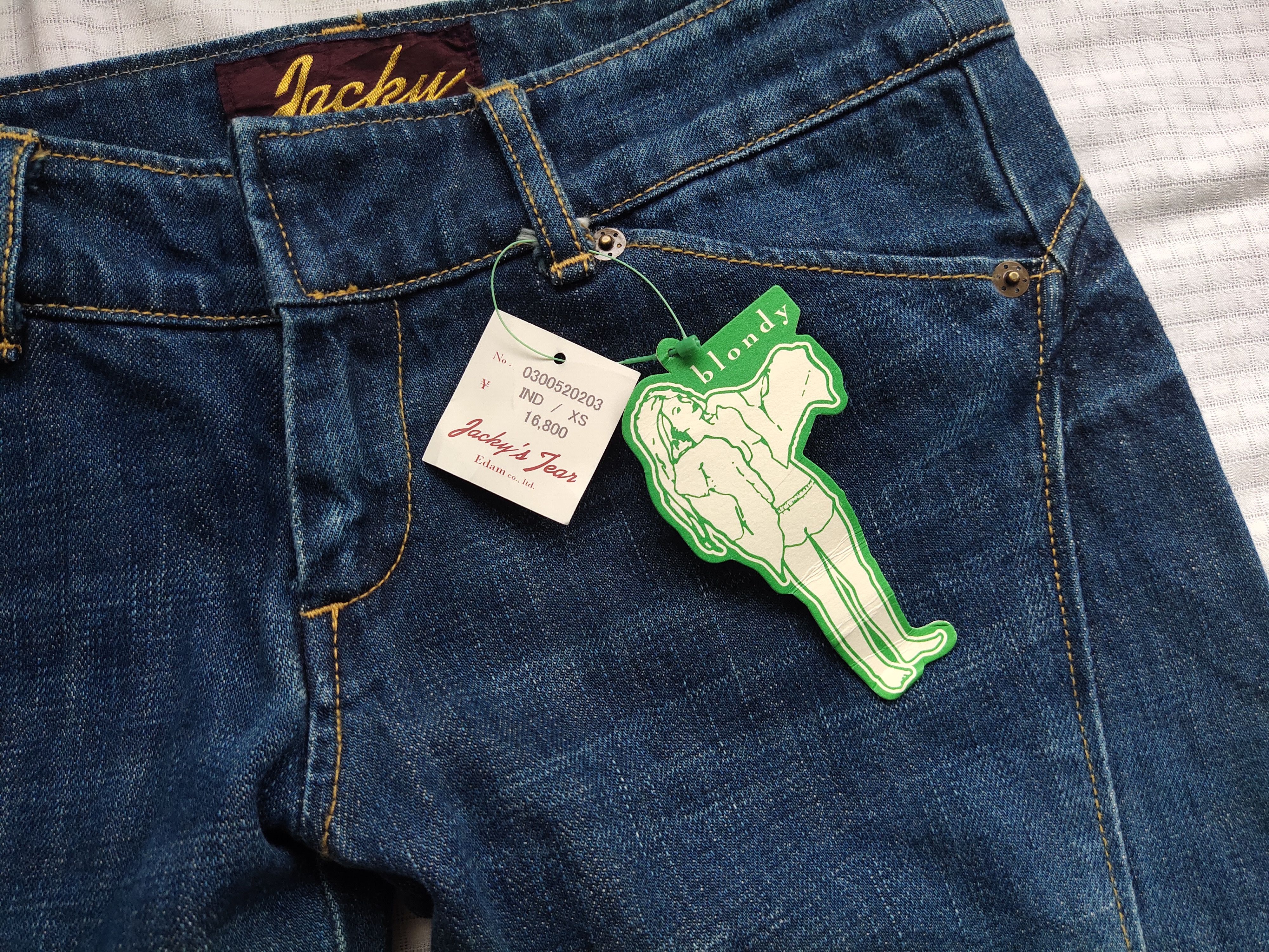 Japanese Brand (P170) Jacky's Bootcut Low waist Blue Jeans Edam Japan XS Size 27" / US 4 / IT 40 - 3 Thumbnail