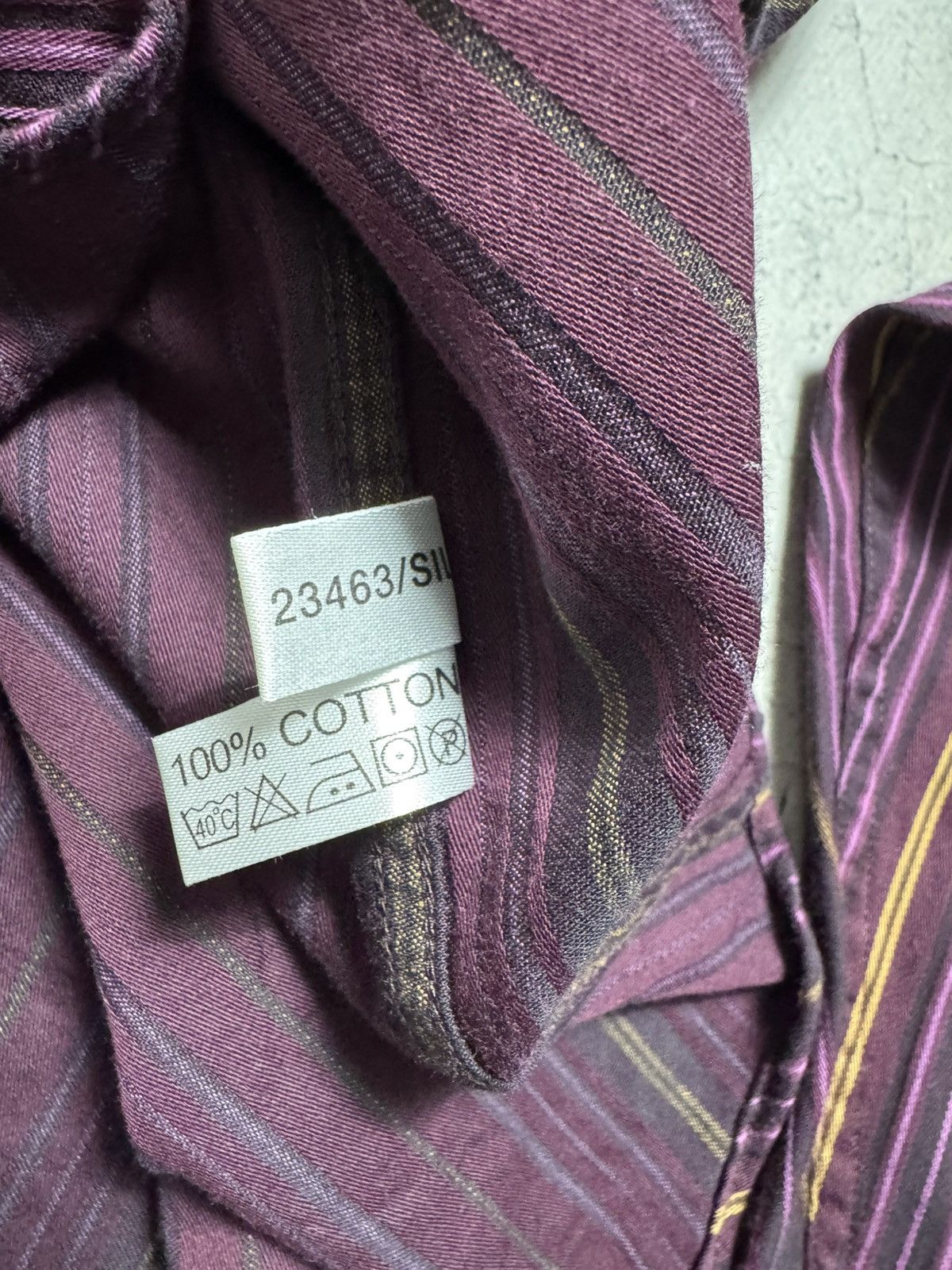 Yves Saint Laurent Yves Saint Laurent YSL Vintage Striped Button Up Shirt Size US L / EU 52-54 / 3 - 10 Thumbnail