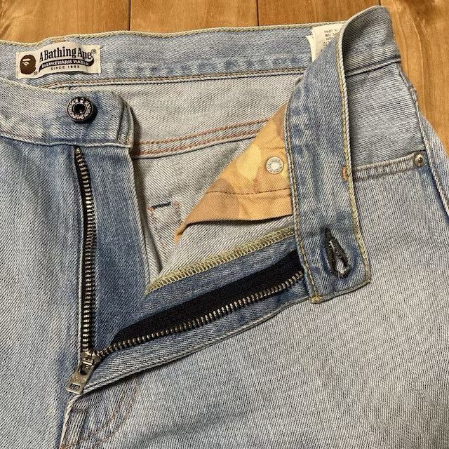 Bape BAPE STA Denim Pants a bathing ape star BAPESTA NIGO ★size L Size US 34 / EU 50 - 6 Thumbnail
