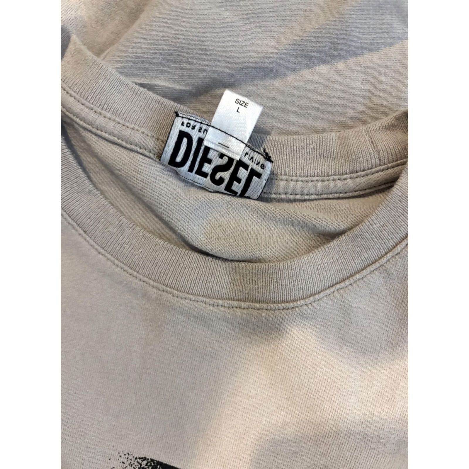 Diesel Diesel Shirt Mens Large Gray Graphic Print Tee T-Shirt Short Sleeve Crewneck Size US L / EU 52-54 / 3 - 6 Thumbnail