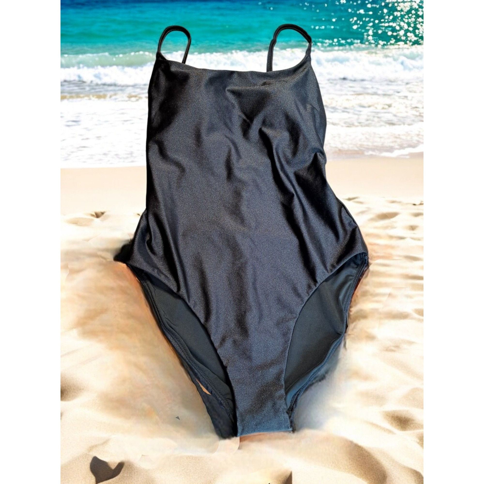 Other Love & Sports Women's Shimmer Scoop Neck One-Piece Swimsuit Size S / US 4 / IT 40 - 1 Thumbnail