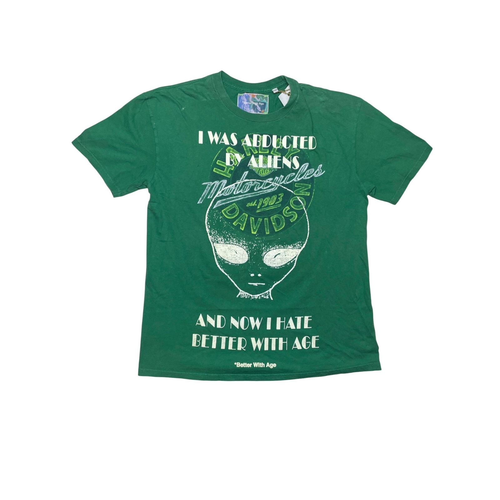Better With Age Better With Age Abducted By Aliens Green Tee Size US L / EU 52-54 / 3 - 1 Thumbnail
