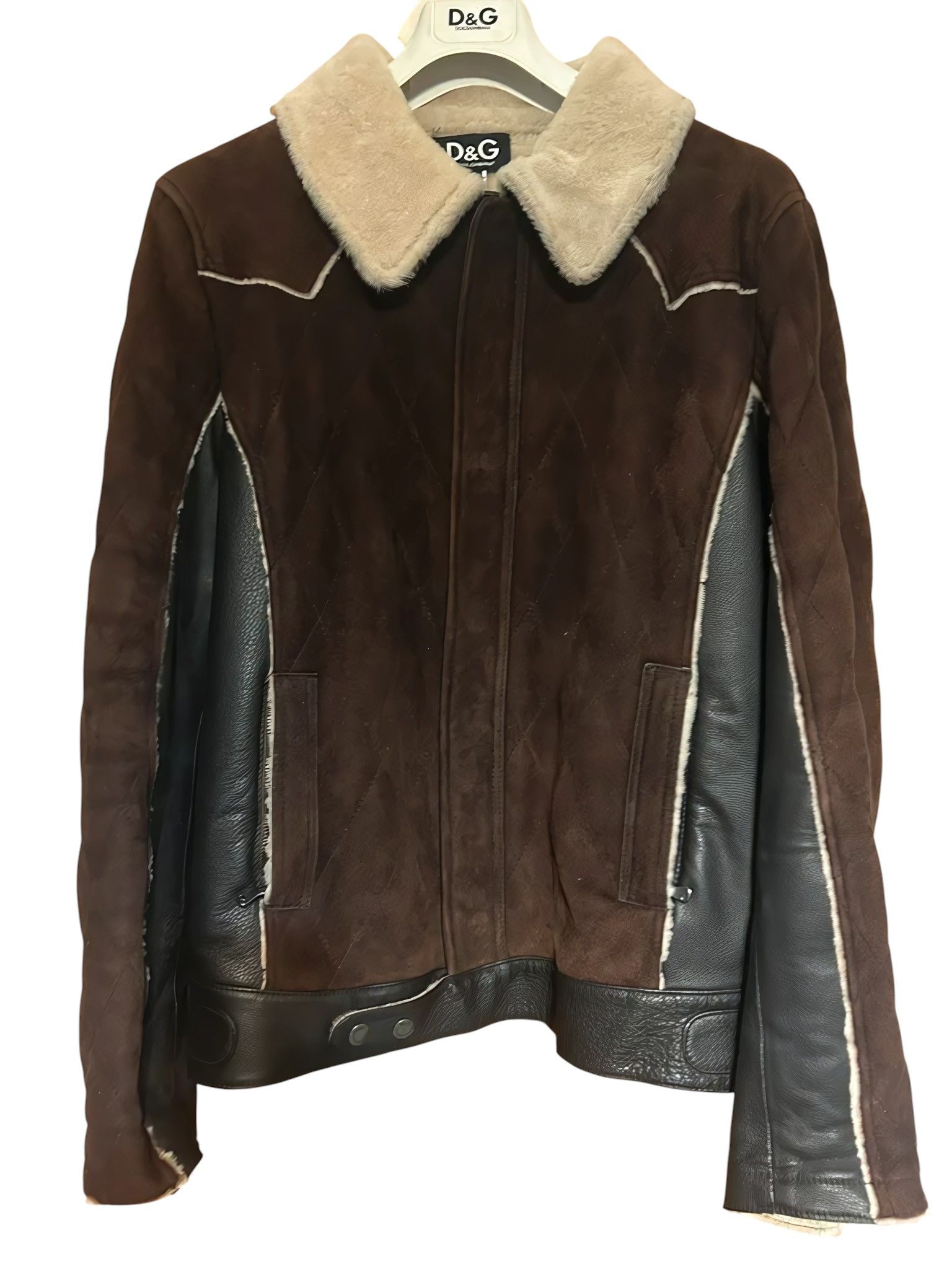 Dolce & Gabbana SHEARLING LEATHER JACKET Size US M / EU 48-50 / 2 - 2 Thumbnail