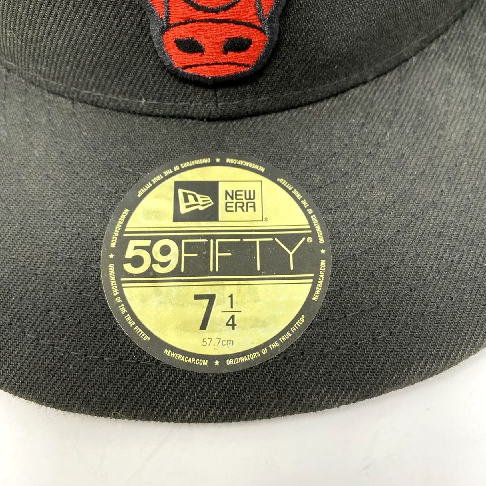 New Era VINTAGE New Era 59Fifty NBA Cap Chicago Bulls Logo Black & Red Fitted Mens 7 1/4 Size ONE SIZE - 5 Thumbnail