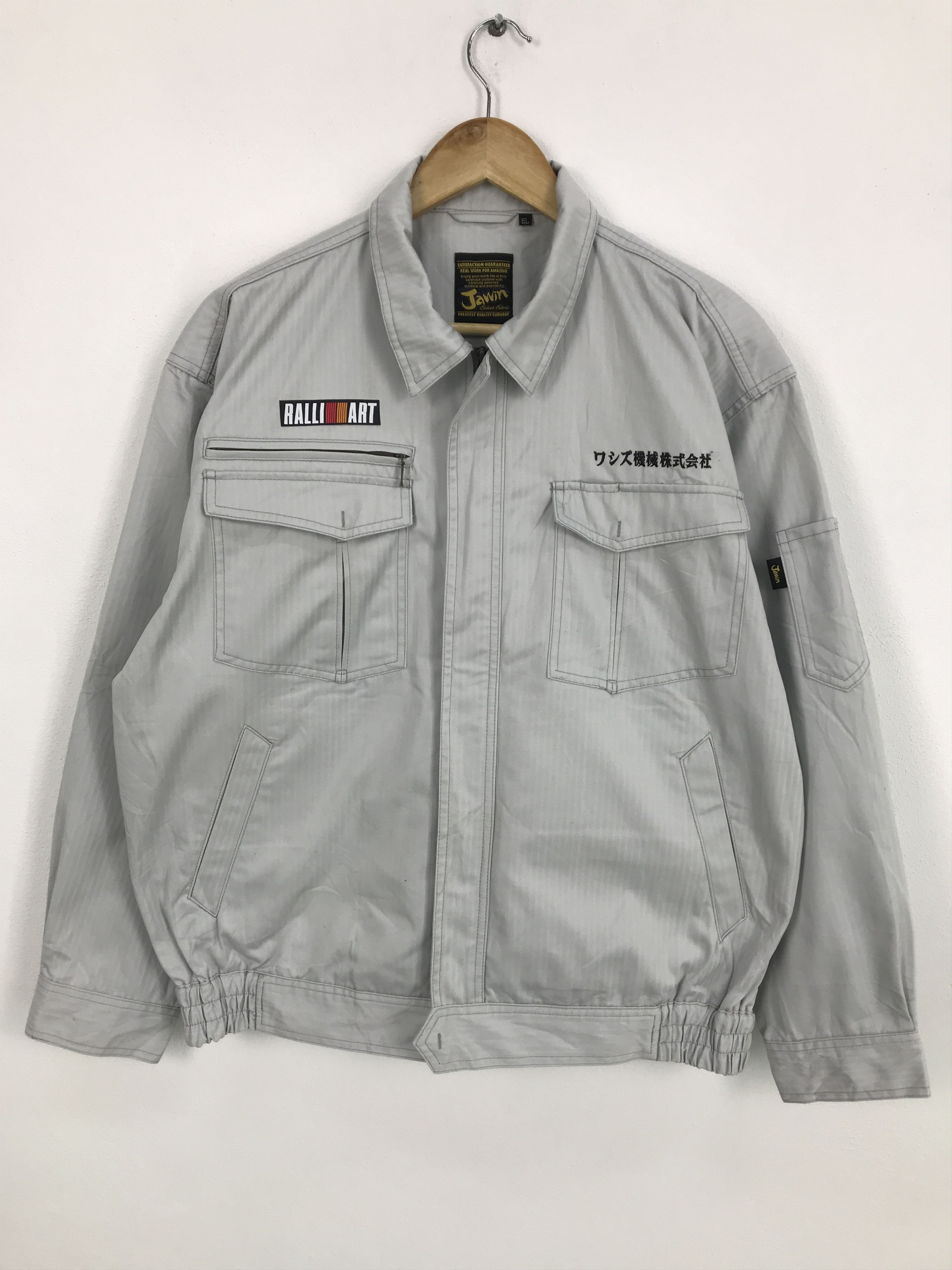 Japanese Brand MITSUBISHI RACING WORK UNIFORM CUSTOM JACKET Size US L / EU 52-54 / 3 - 1 Thumbnail
