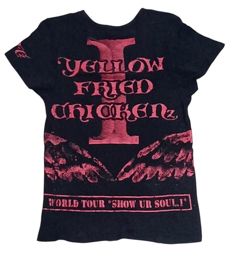 Band Tees YELLOW FRIED CHICKEN PUNK METAL TOUR SHIRT Size XL / US 12-14 / IT 48-50 - 2 Thumbnail