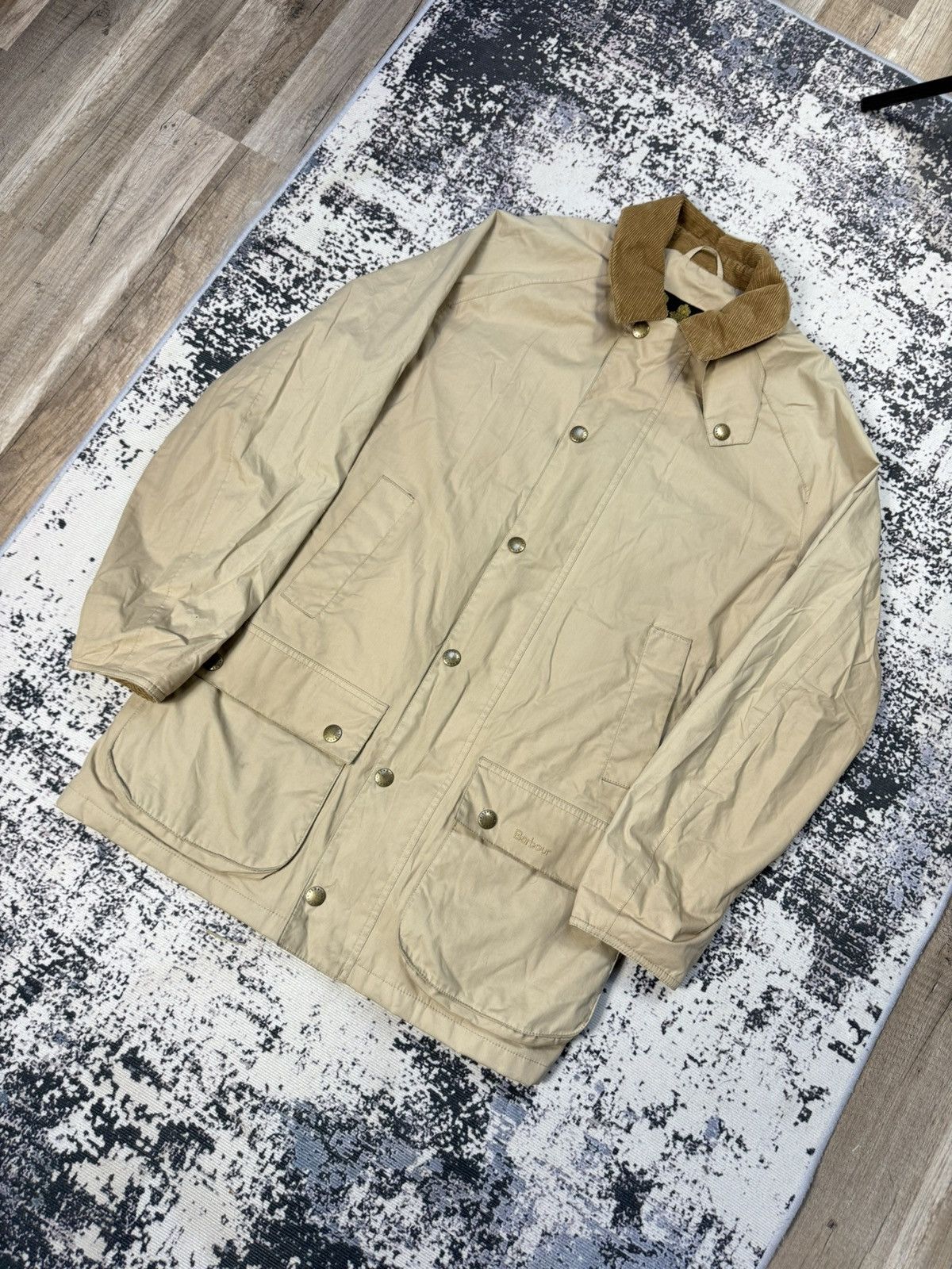 Barbour BARBOUR Beaufort Jacket Coat M beige wax waterproof Size US M / EU 48-50 / 2 - 3 Thumbnail