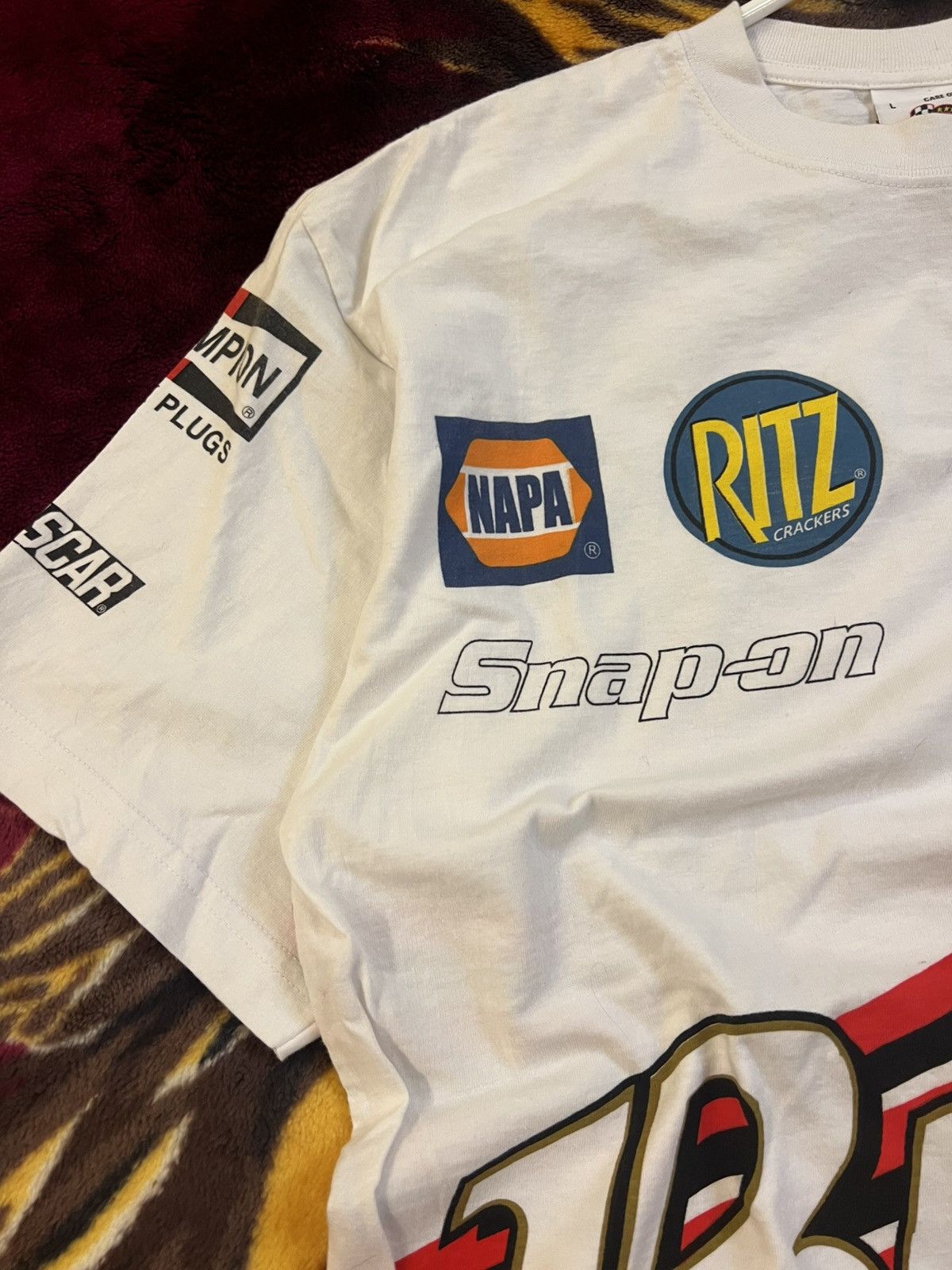 NASCAR × Vintage × Winners Circle Vintage Dale Jr Earnhardt NASCAR Bud AOP Tee Size US L / EU 52-54 / 3 - 4 Thumbnail