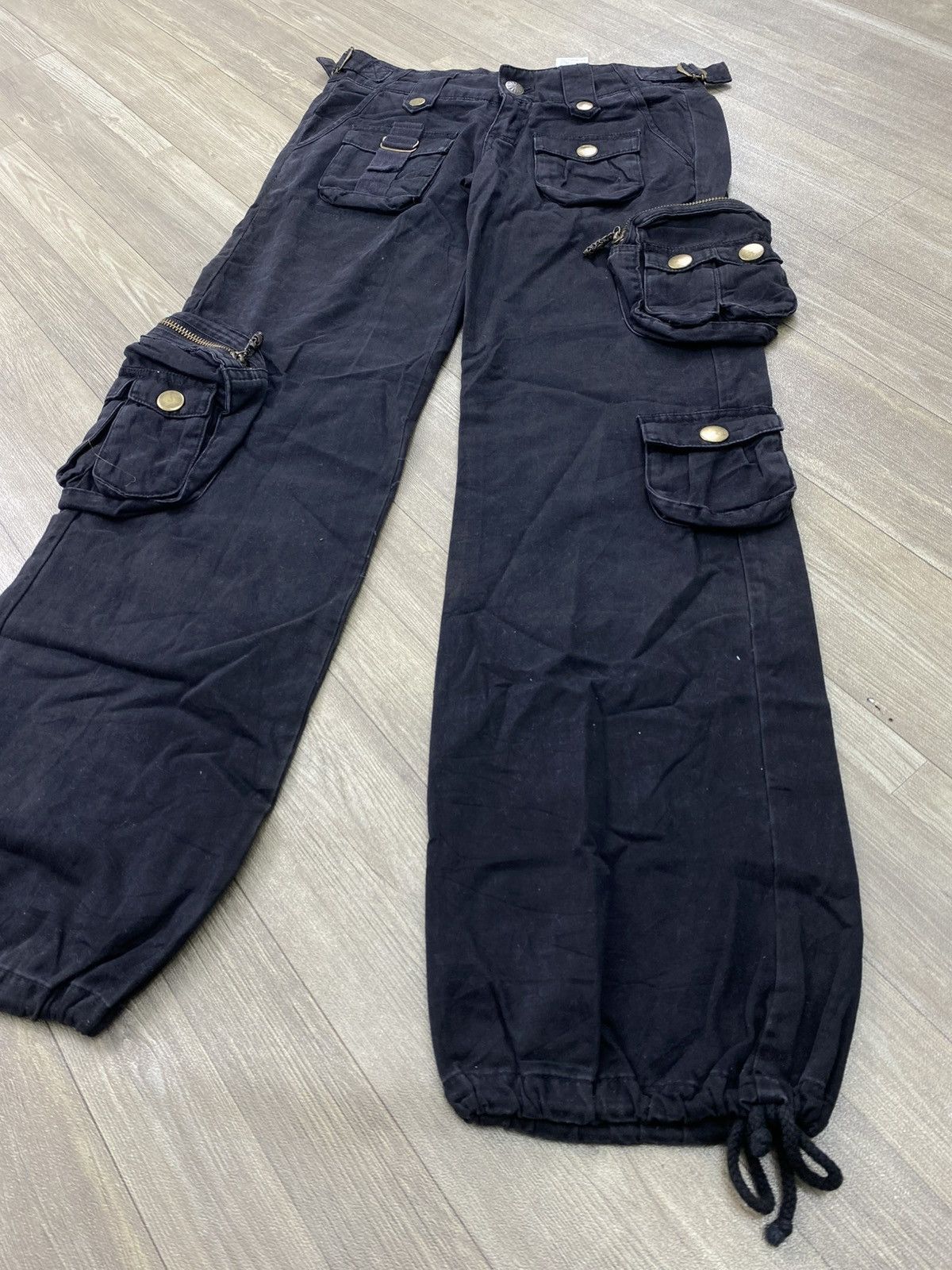 If Six Was Nine 2000s Freak Sly 3D Bondage Gothic Punk Lgb Cargo Pants Y2K Size US 28 / EU 44 - 5 Thumbnail