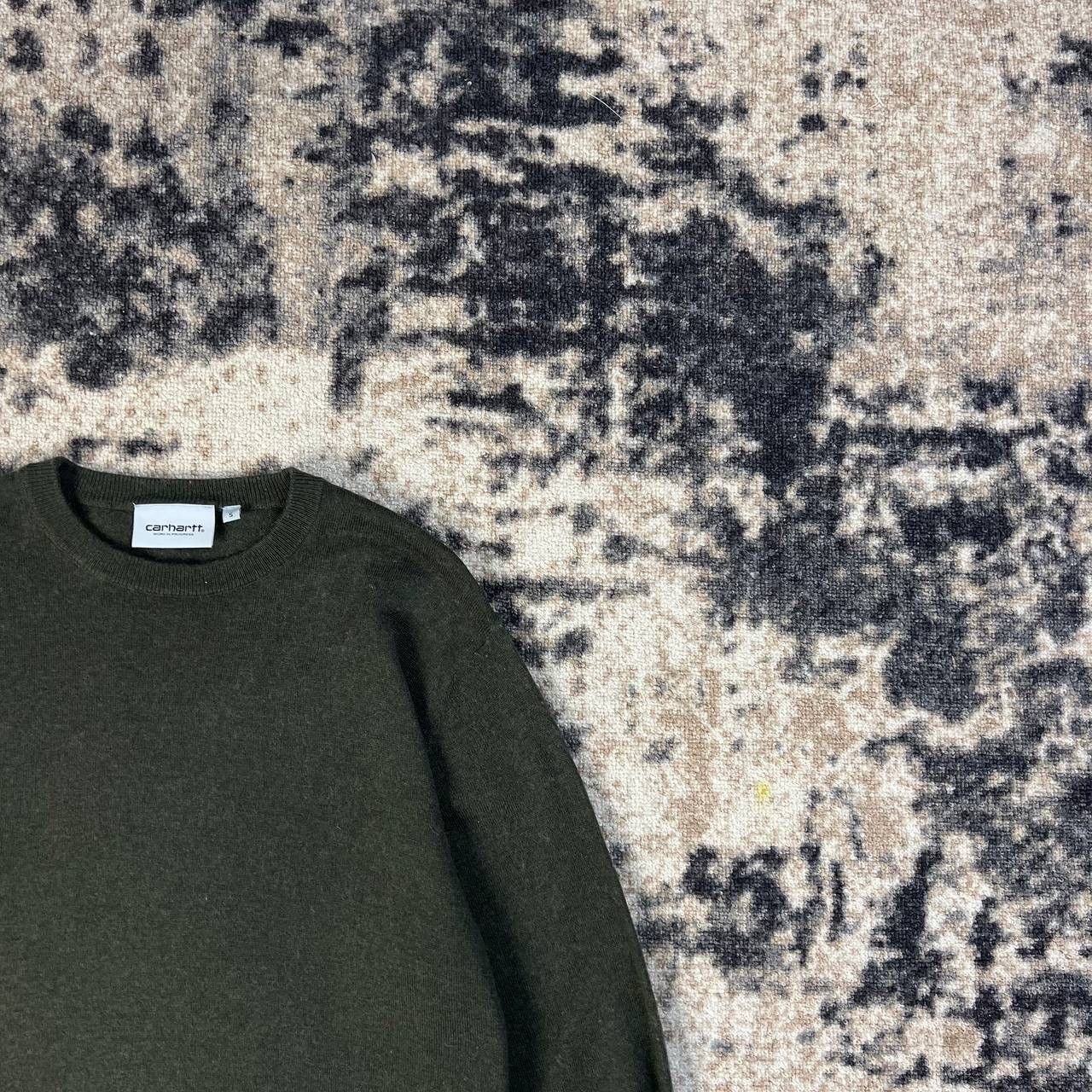 Carhartt Wip Carhartt WIP Tab Logo Vintage Light Khaki Sweater Y2K Style Size US S / EU 44-46 / 1 - 2 Thumbnail