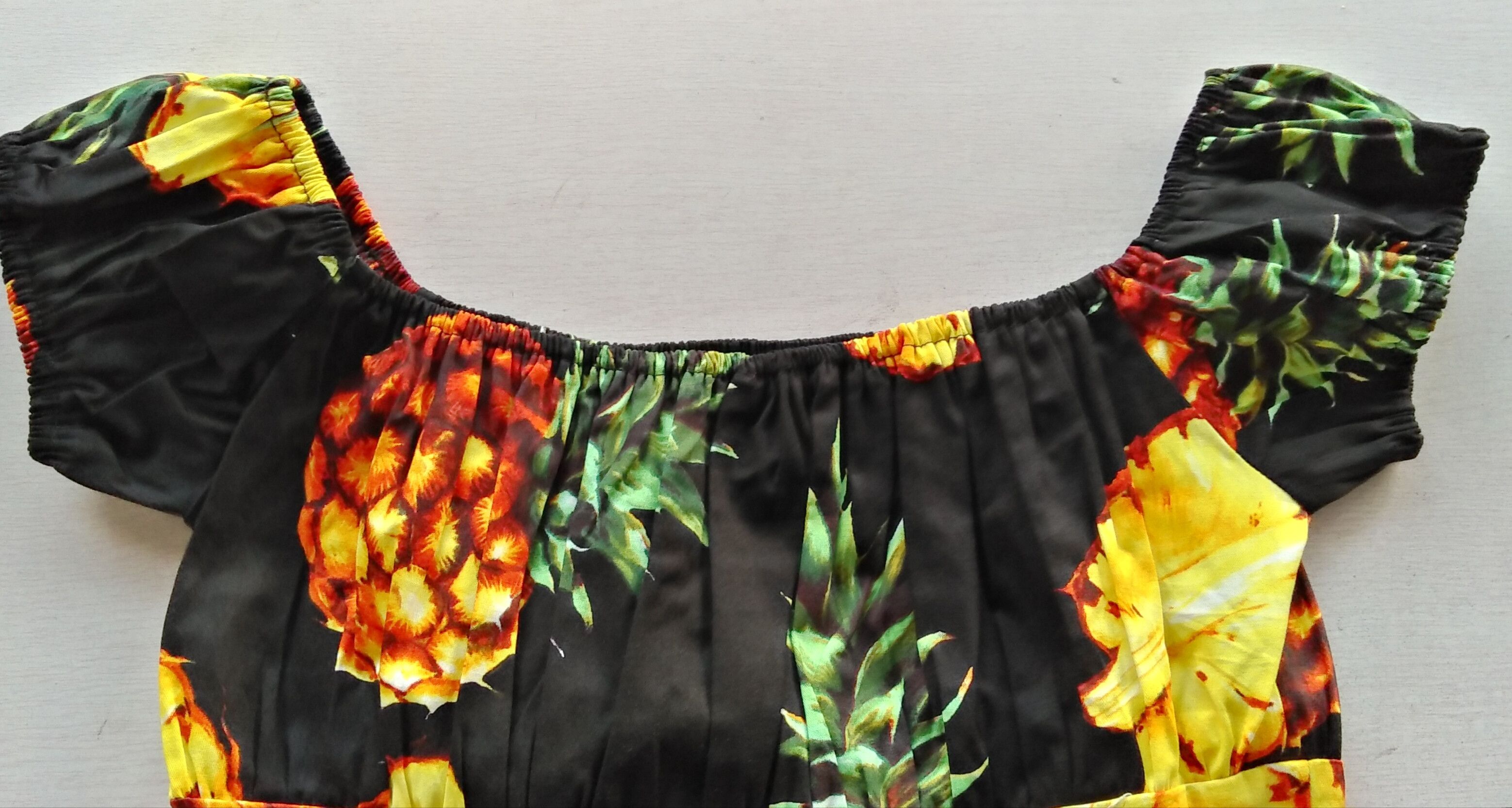 Other Women tops pineapple print off shoulder slim fit Size XL / US 12-14 / IT 48-50 - 3 Thumbnail