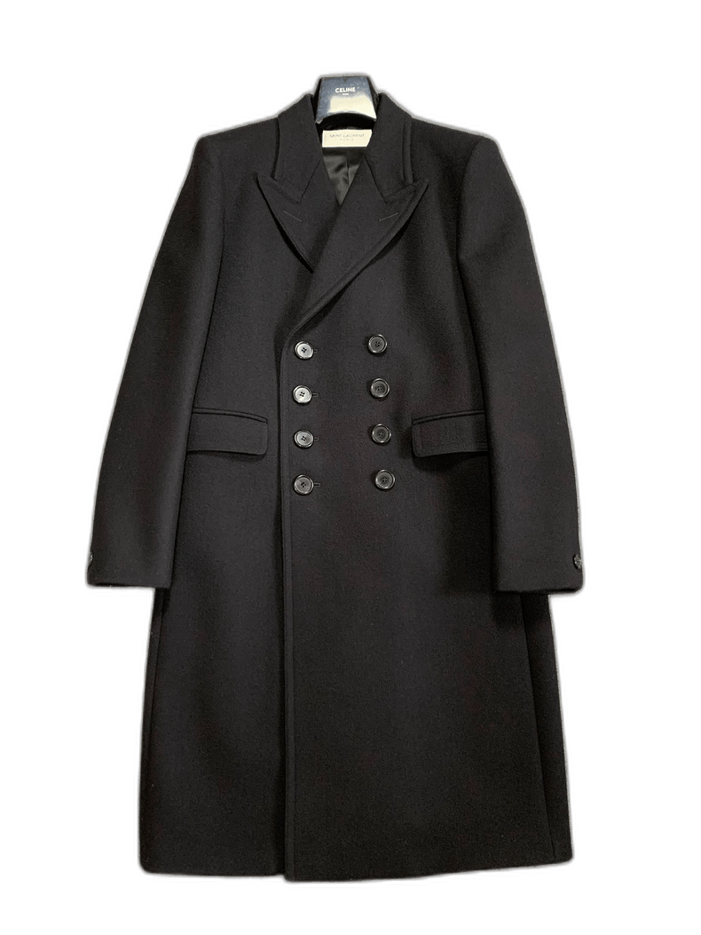 Saint Laurent Paris saint laurent double-breasted wool coat-2507 Size US L / EU 52-54 / 3 - 1 Thumbnail