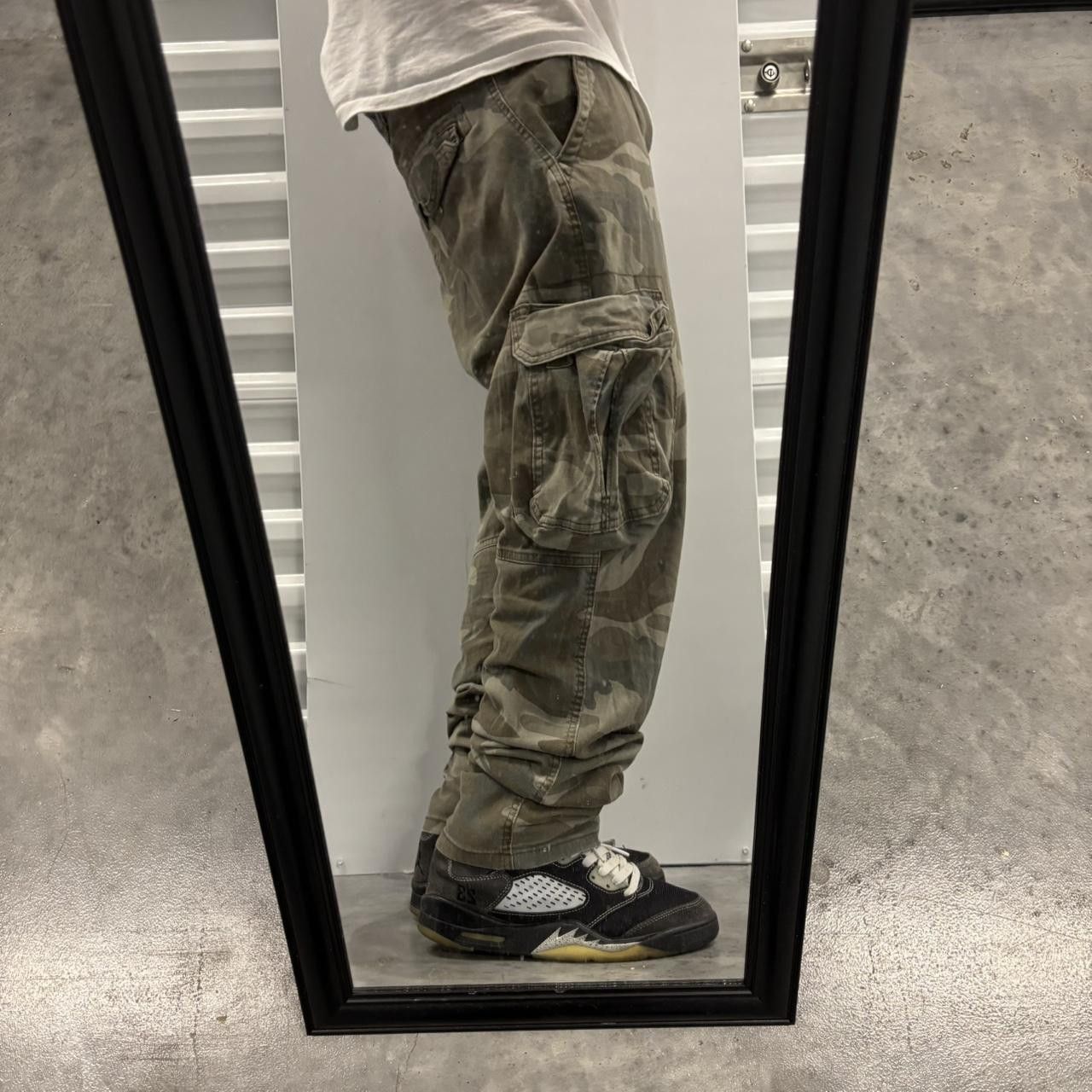 Japanese Brand × Vintage Crazy Vintage Y2K/2000s Grunge Camo Streetwear Skater Cargo Pants! Size US 34 / EU 50 - 2 Thumbnail