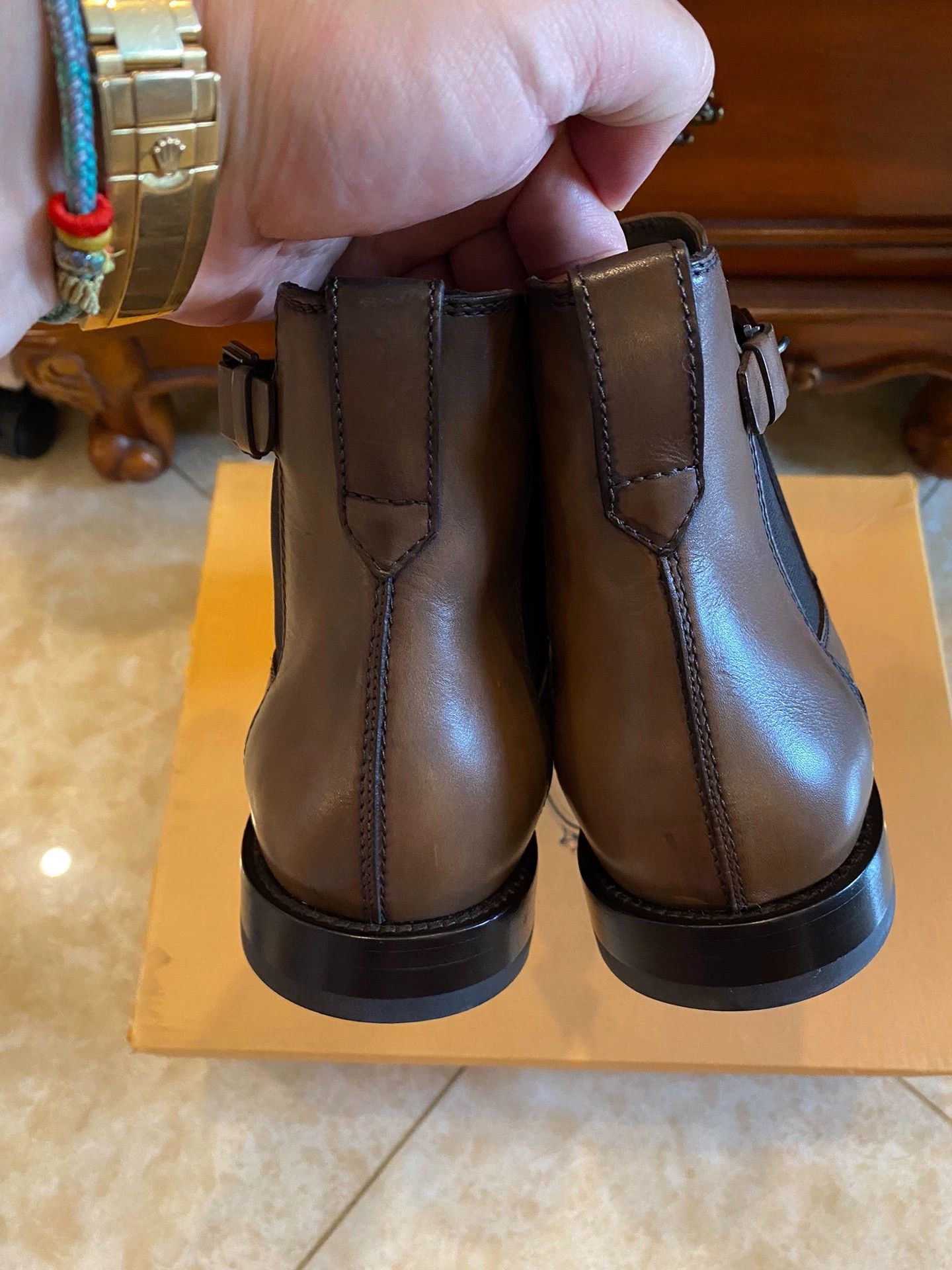 Tod's TODS Old Money Distressed Leather Chelsea Slip-On Size 6.5 Size US 6.5 / EU 39-40 - 5 Thumbnail