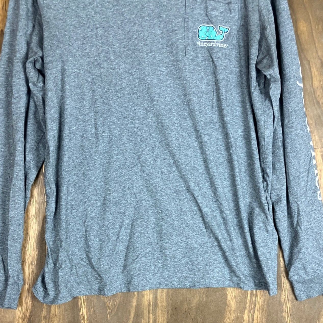 Vineyard Vines Vineyard Vines Mens Shirt Gray Lacrosse Whale Long Sleeve Crew 100% Cotton M Size US M / EU 48-50 / 2 - 3 Thumbnail