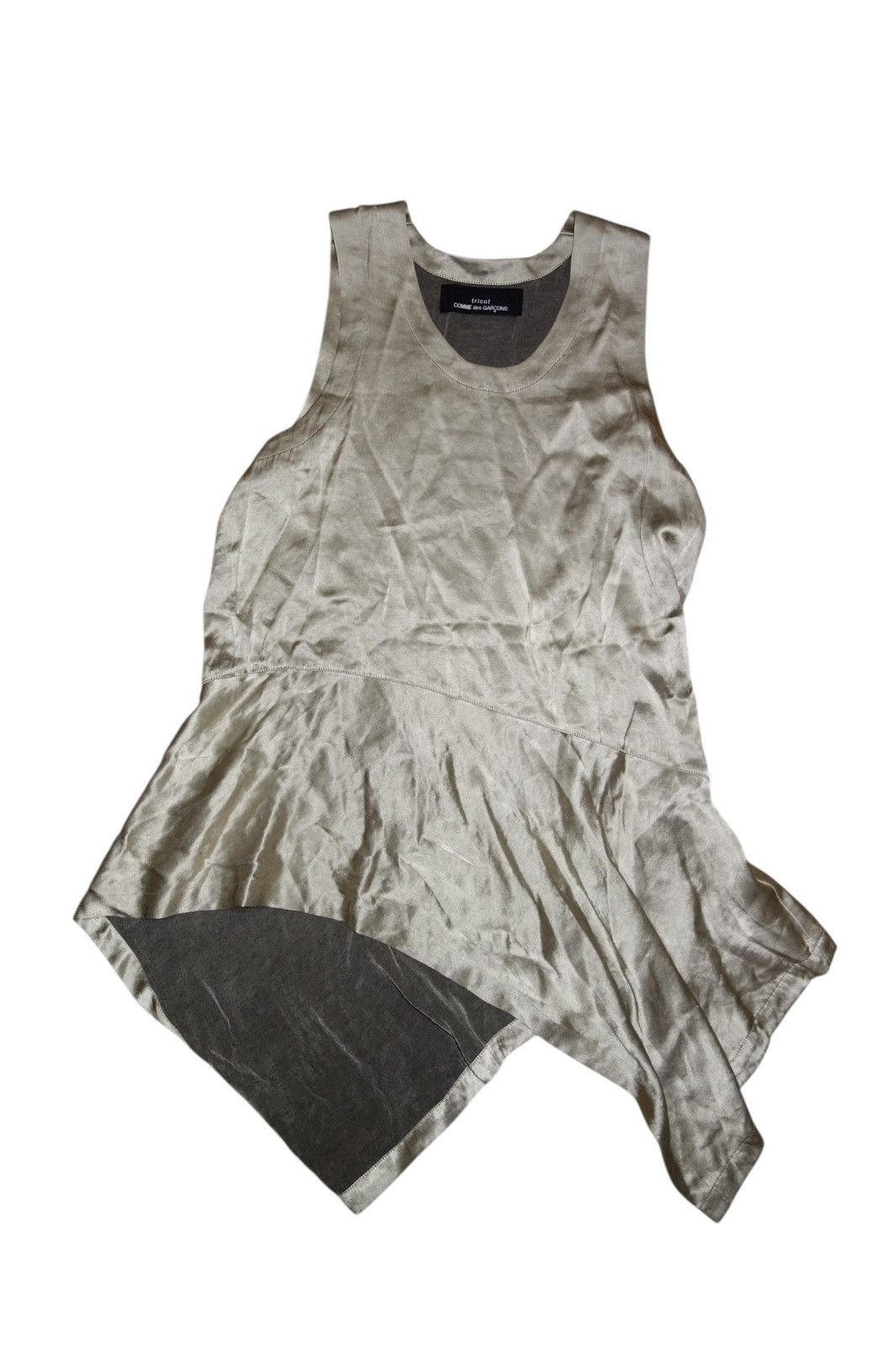 Comme des Garcons Comme des Garçons Asymmetry Cut Velvet Sleeveless Top Size M / US 6-8 / IT 42-44 - 2 Thumbnail