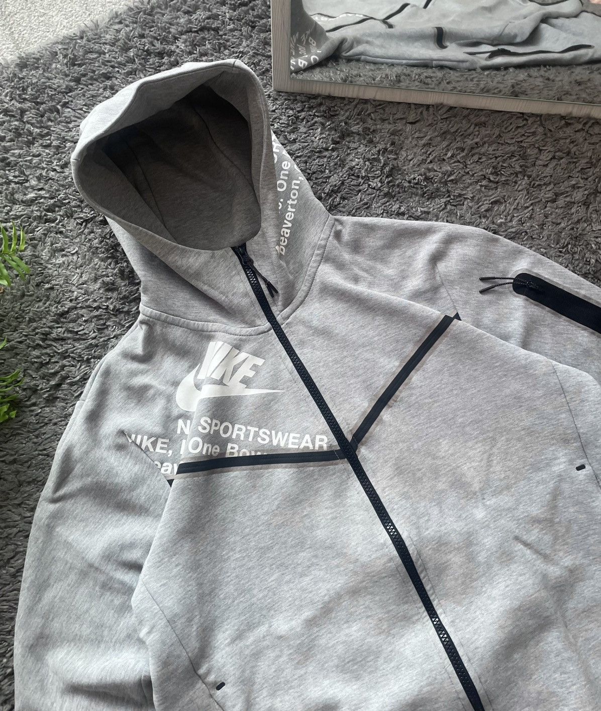 Nike × Vintage Nike Tech-Fleece Zip-Hoodie Streetwear Drill Big Logo Swoosh Size US M / EU 48-50 / 2 - 3 Thumbnail
