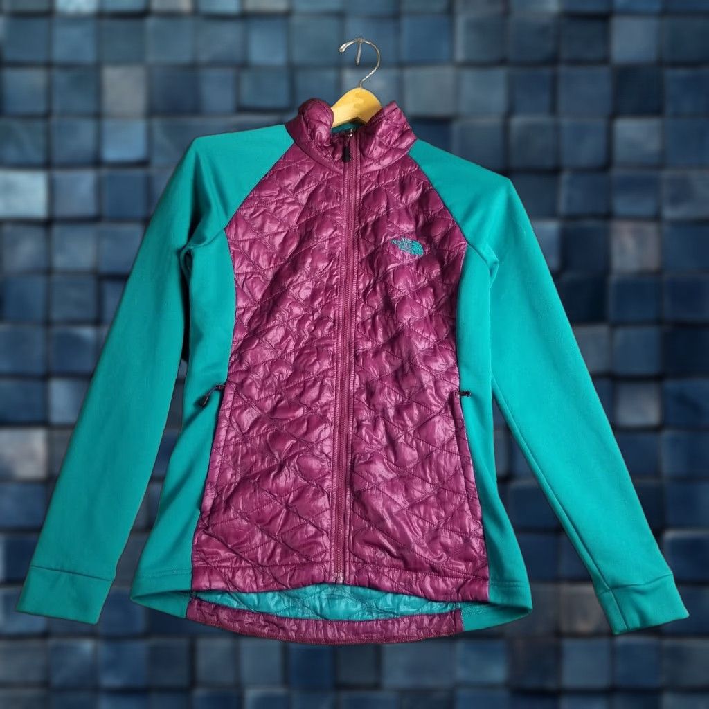 The North Face The North Face Thermoball Hybrid Jacket Women Small Purple Teal Hiking Insulated Size S / US 4 / IT 40 - 1 Thumbnail