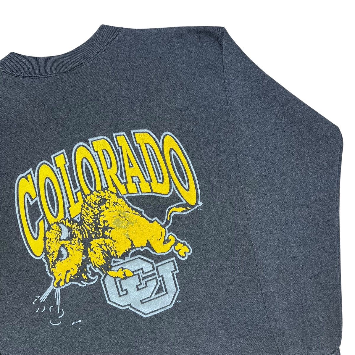 NCAA 1989 NCAA Colorado Buffaloes Mascot Double Sided Sweatshirt Size US XL / EU 56 / 4 - 19 Thumbnail
