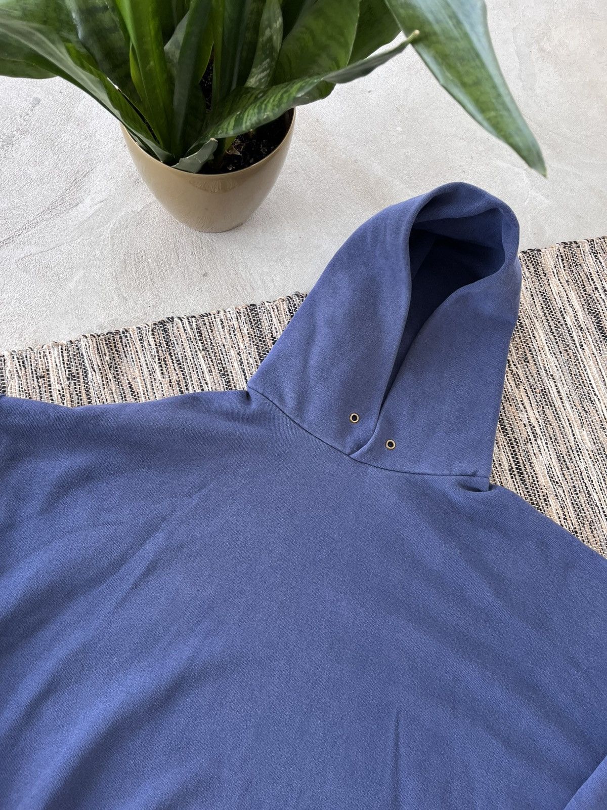 Fruit Of The Loom × Vintage Vintage Fruit of the Loom Faded Blue Hoodie oversized fit Size US XXL / EU 58 / 5 - 6 Thumbnail