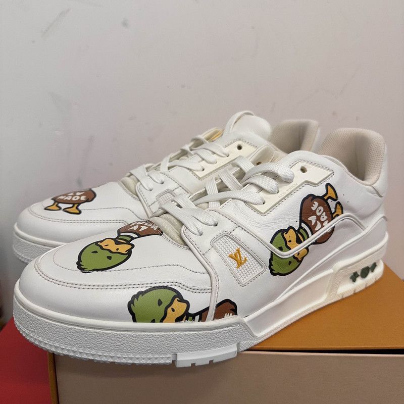 Louis Vuitton Nigo x Louis Vuitton Trainer Low Top Sneakers -2508 Size US 9.5 / EU 42-43 - 1 Thumbnail