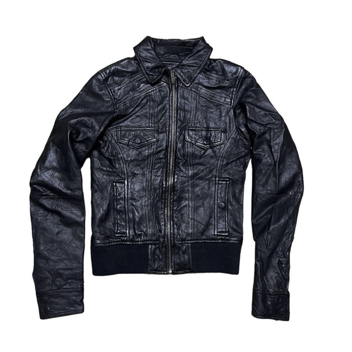 Japanese Brand Japanese Brand Bikers Zipper Leather Jacket Size XS / US 0-2 / IT 36-38 - 1 Thumbnail