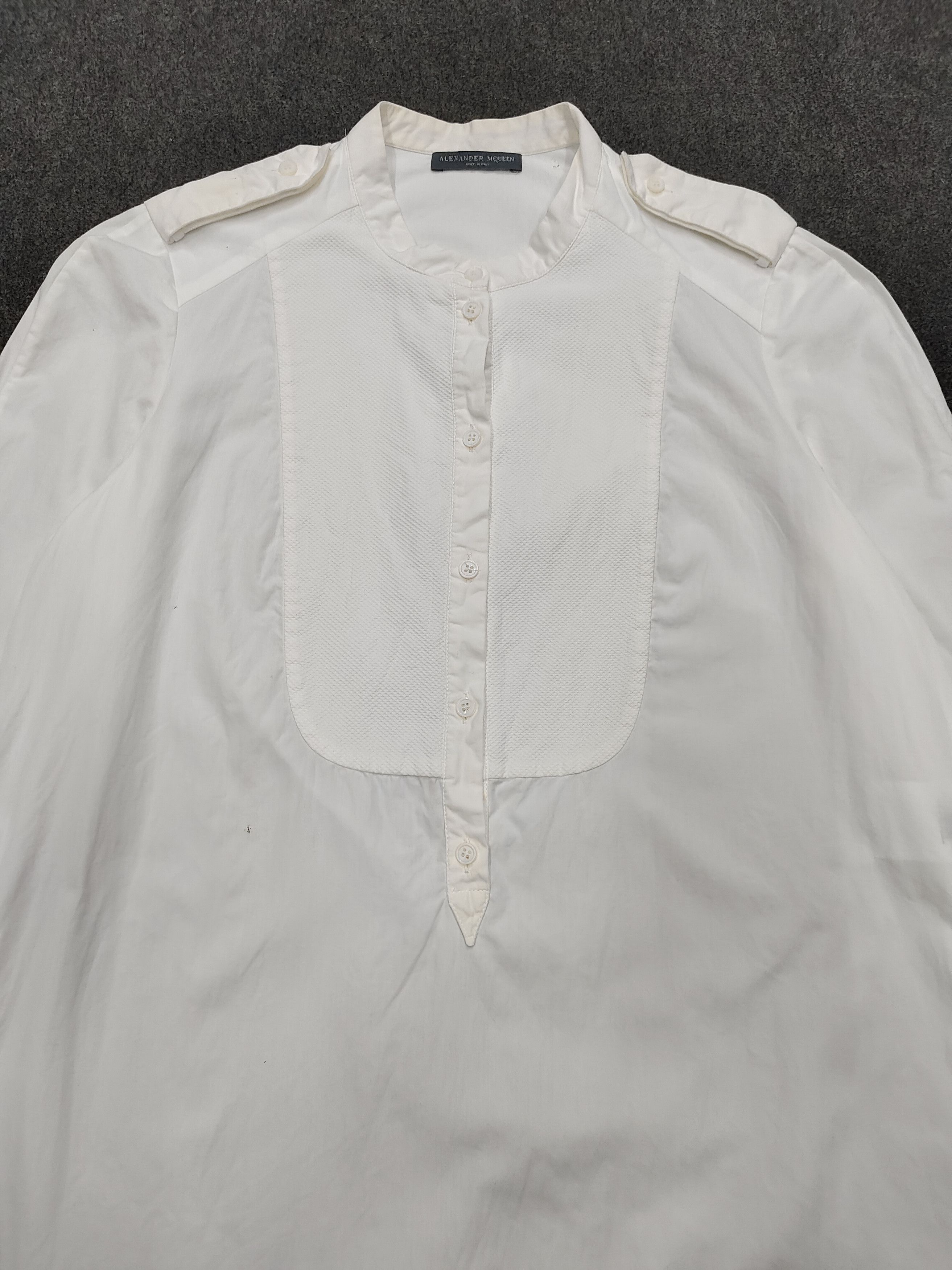 Alexander McQueen Alexander McQueen- Bip Front Panel Military Tailoring Blouse Size M / US 6-8 / IT 42-44 - 5 Thumbnail