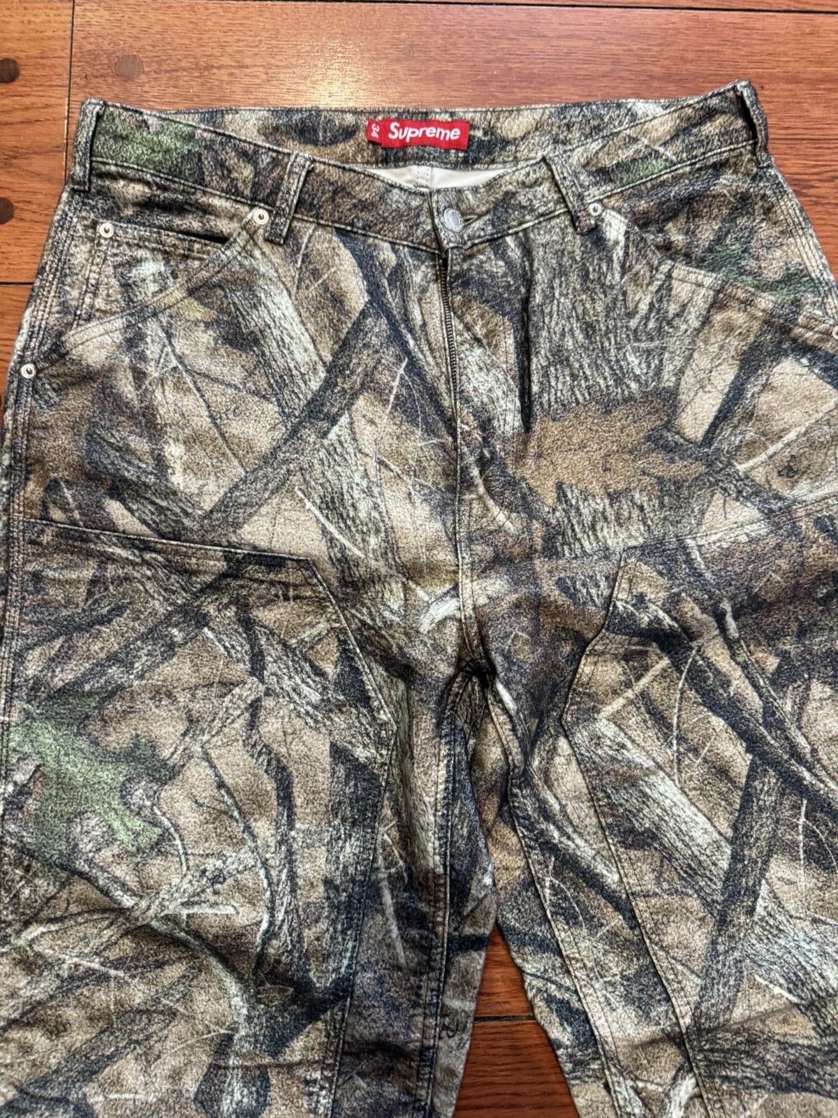 Supreme Moleskin Double Knee Painter Pants 34 Camo