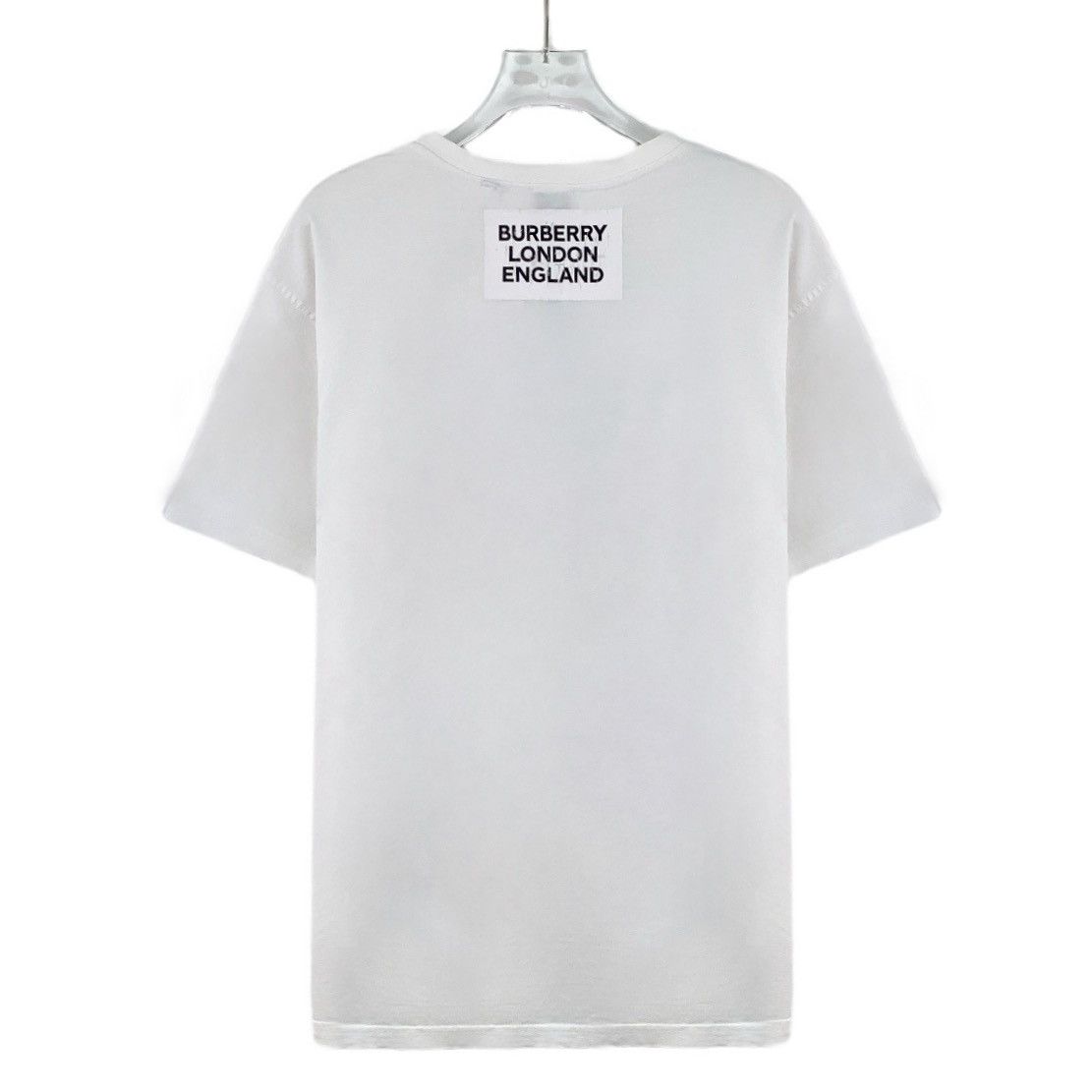 Burberry Burberry White Letter & Deer Print Cotton T-shirt K26WX Size S / US 4 / IT 40 - 2 Thumbnail