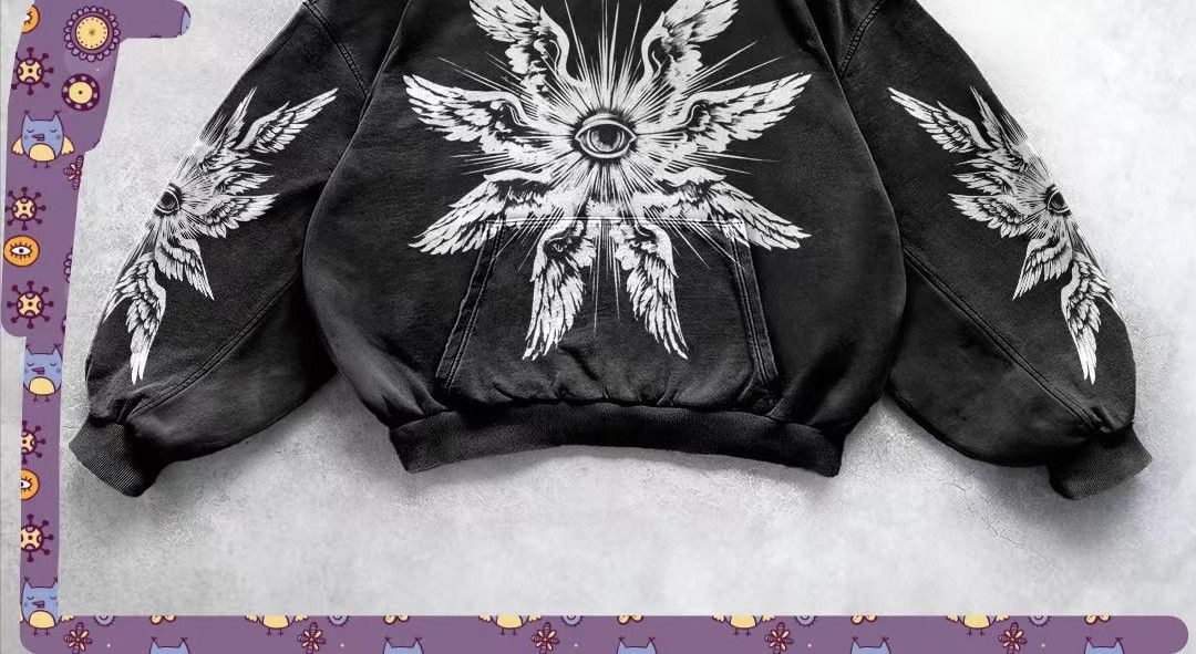 Vintage Streetwear Oversized Printed Hoodie Size US M / EU 48-50 / 2 - 2 Thumbnail