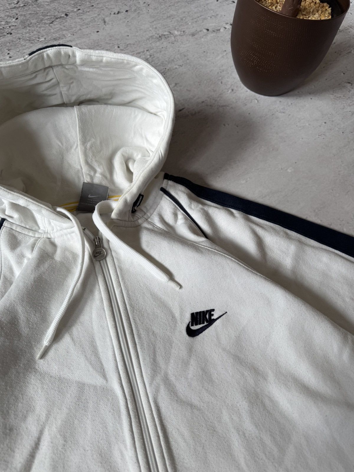 Nike × Vintage NIKE VINTAGE 00s y2k OVERSIZE BAGGY ZIP HOODIE CENTER LOGO Size US L / EU 52-54 / 3 - 4 Thumbnail