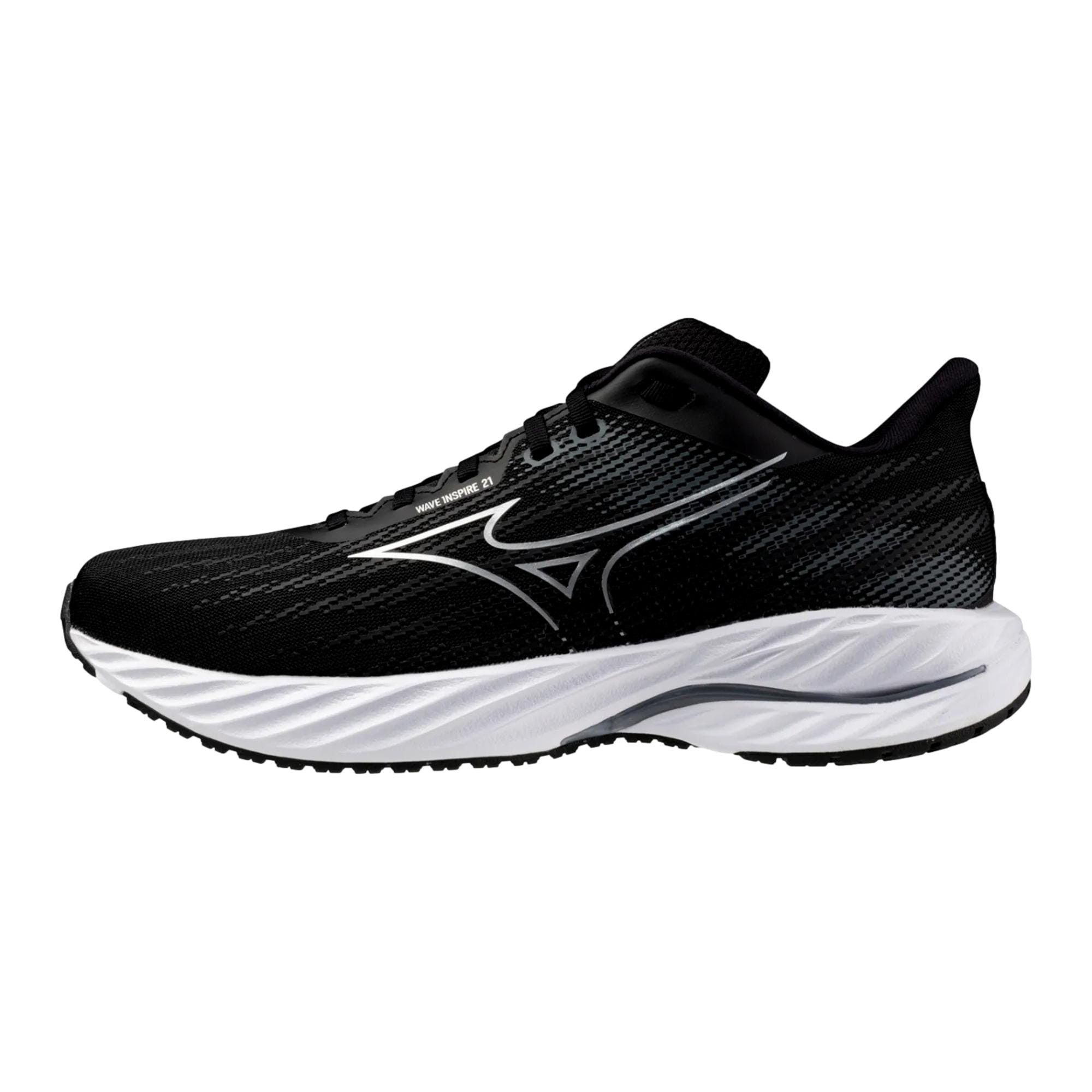 Mizuno Wave Inspire 21 Black / Silver 411491.9073 Size US 6 / IT 36 - 1 Thumbnail