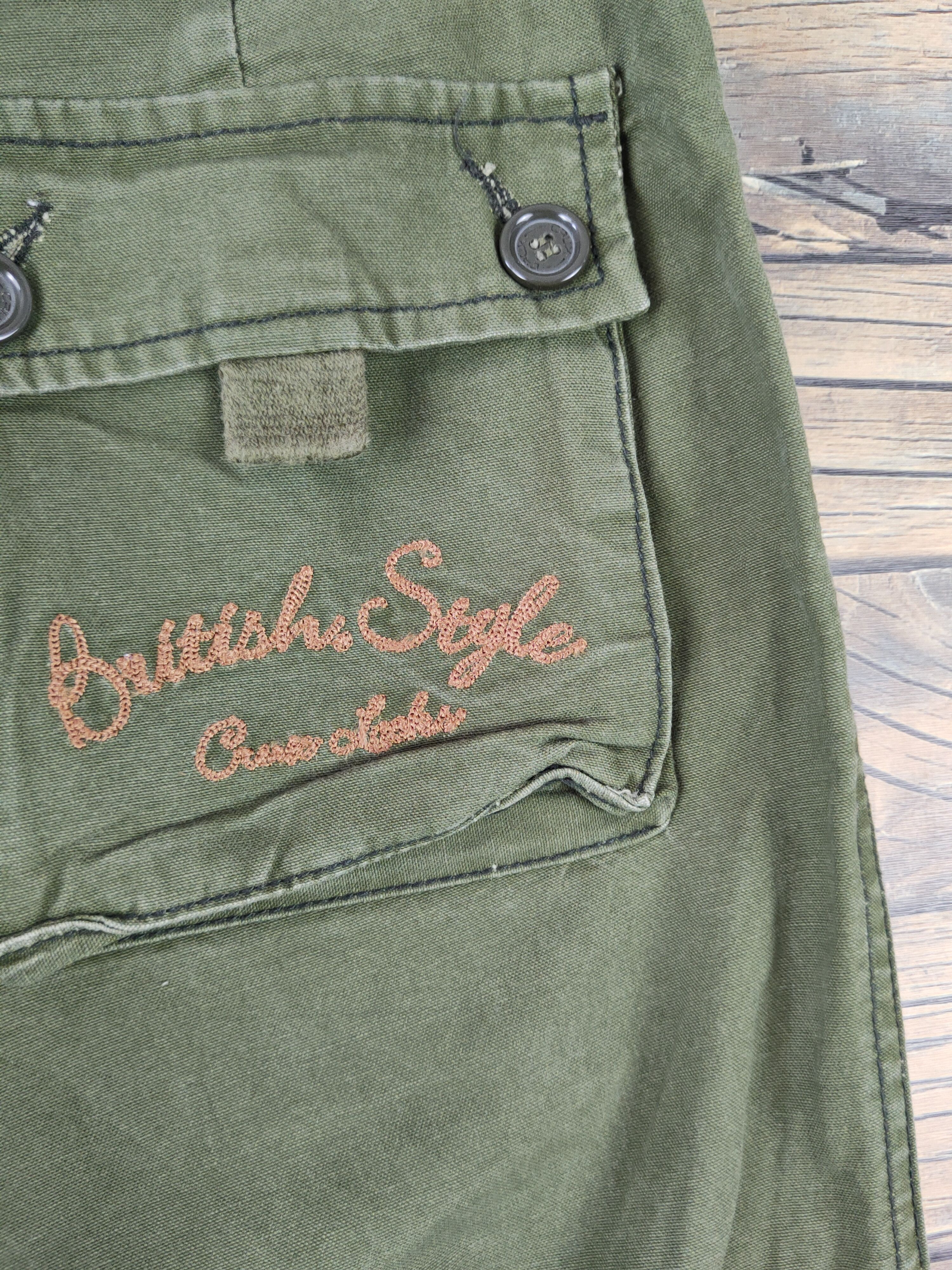 Japanese Brand DLL Crux Green Multipocket Tactical Cargo Pants #194 Size 27" / US 4 / IT 40 - 11 Thumbnail