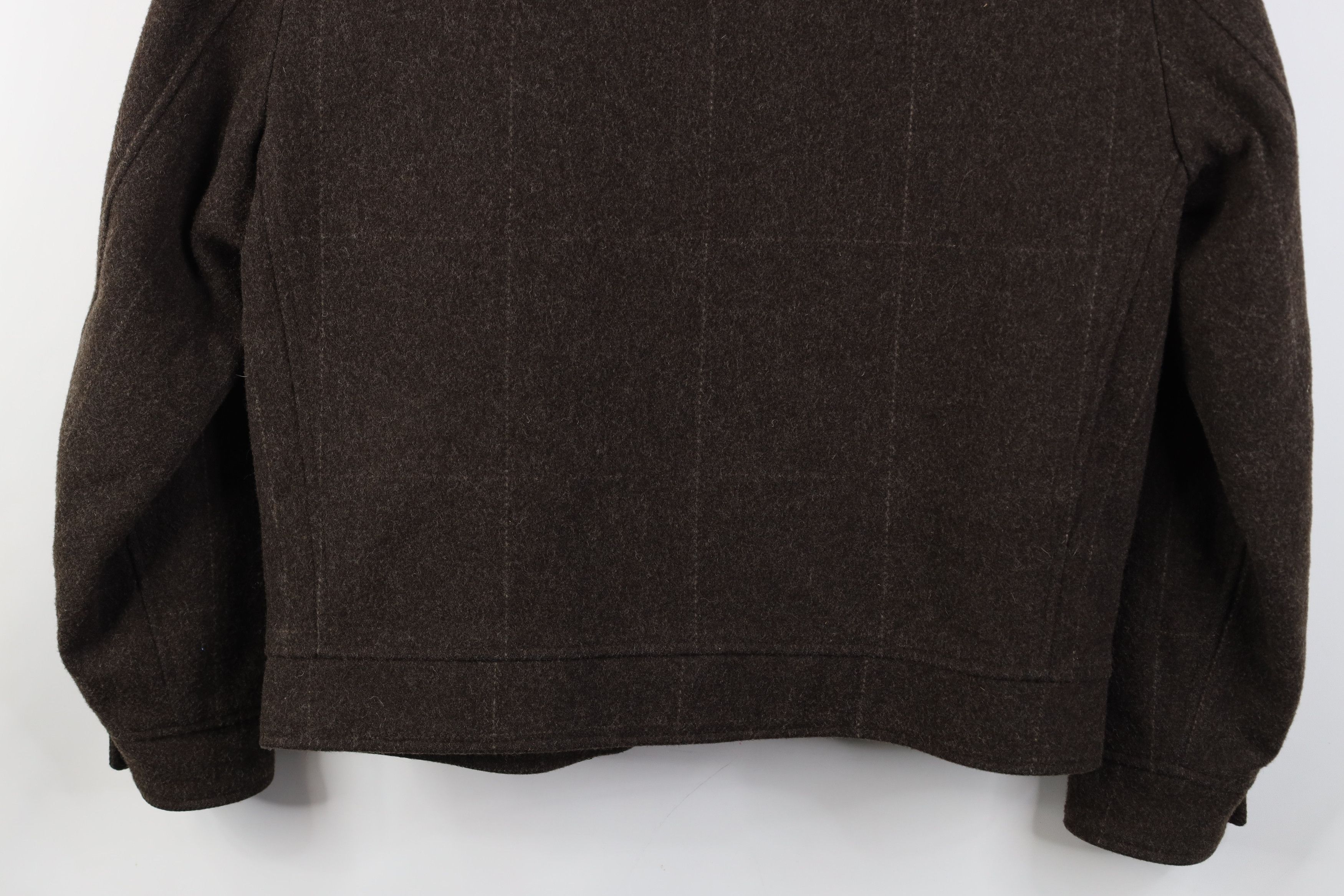 Vintage Y2K Gap Quilted Full Zip Bomber Jacket Brown Plaid