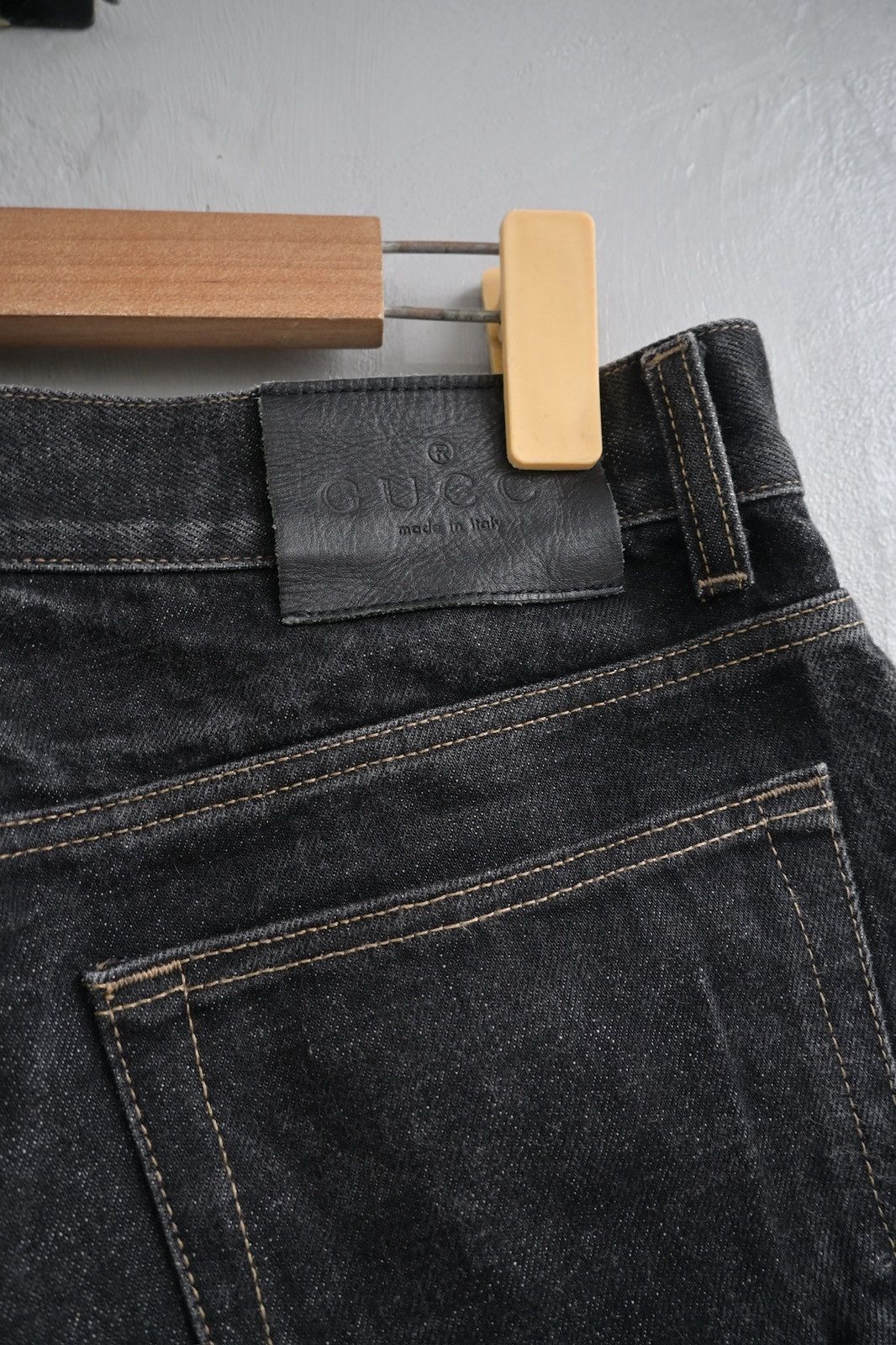 Gucci Gucci by Tom Ford 1999 wide-leg selvedge faded denim pant Size US 30 / EU 46 - 12 Thumbnail