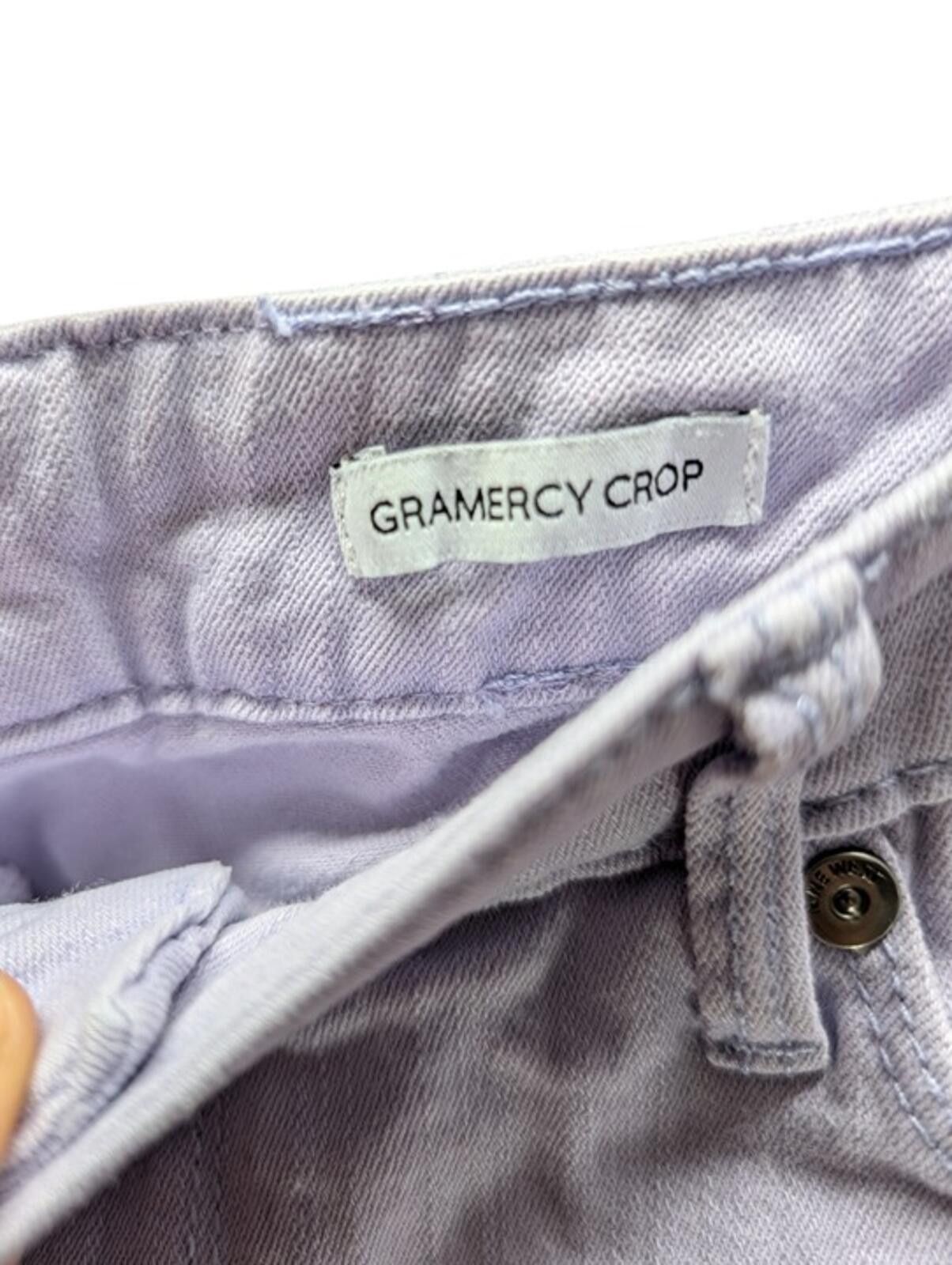 Nine West Nine West Gramercy Crop Lavender Skinny 4 Stretch Denim Size 25" / US 0 / IT 36 - 4 Thumbnail