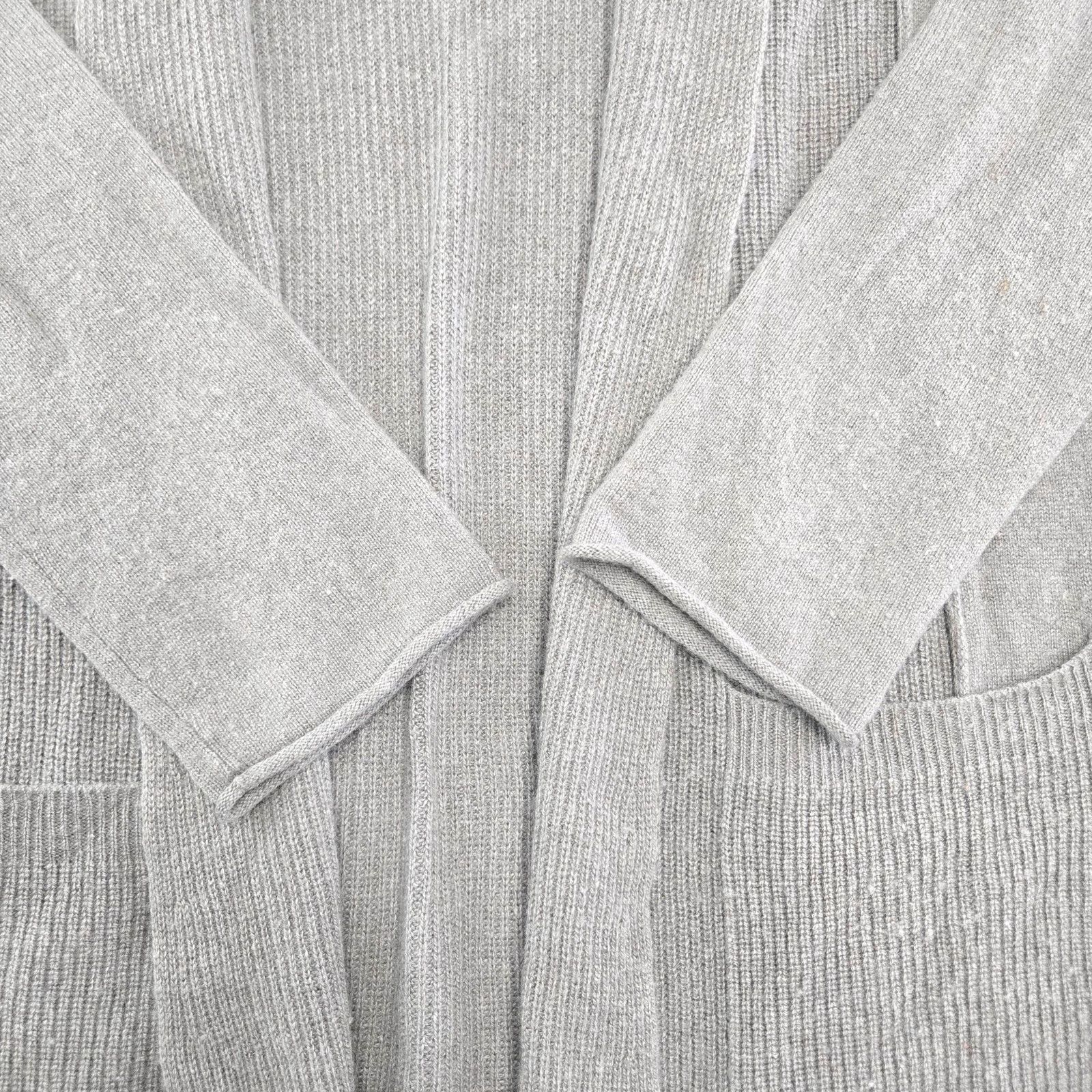 KINROSS Kinross 100% Cashmere Gray Open Front Cardigan Size Large Size L / US 10 / IT 46 - 4 Thumbnail