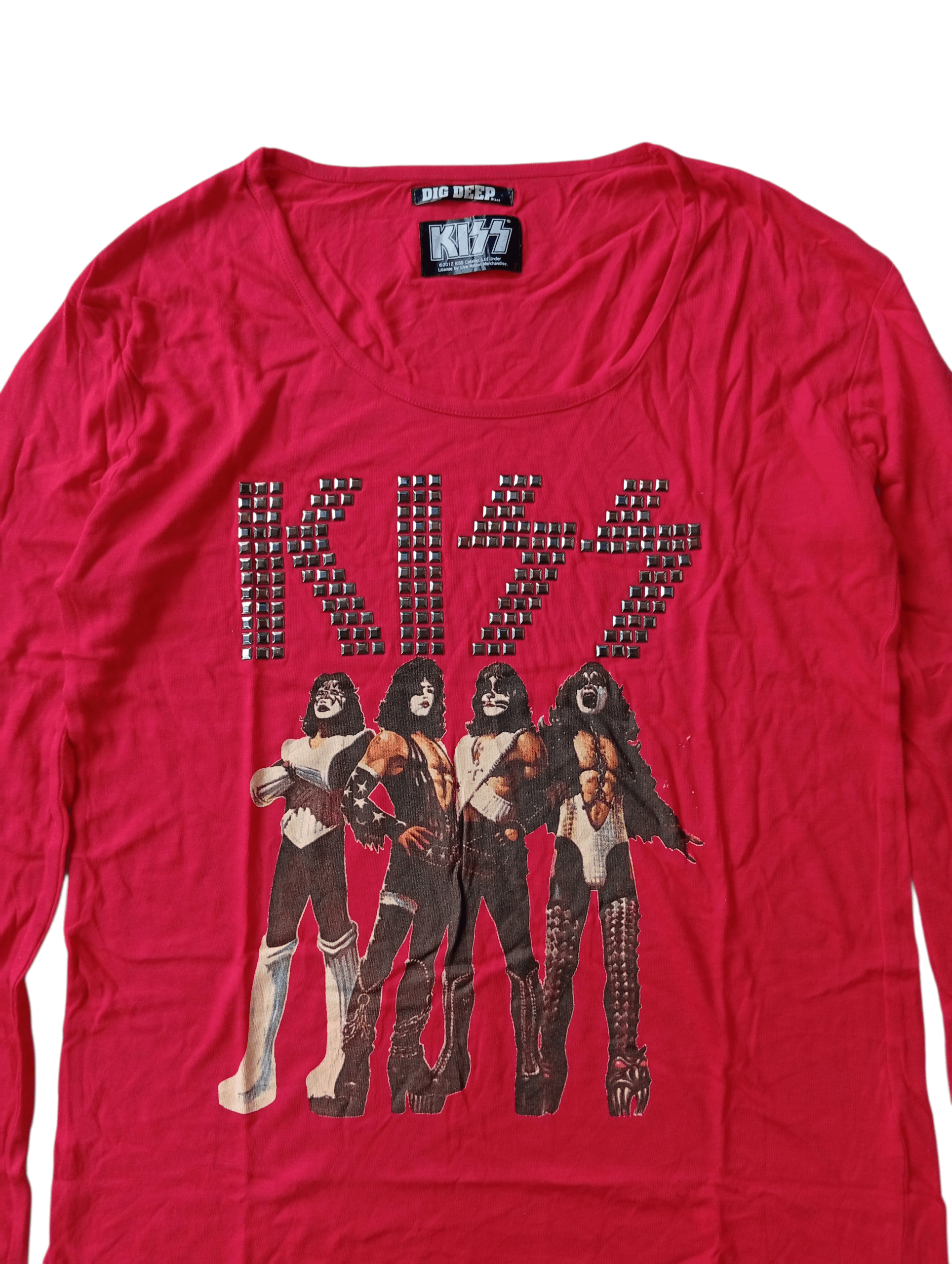 Band Tees Kiss x DigDeep studded ls band tee Size M / US 6-8 / IT 42-44 - 2 Thumbnail