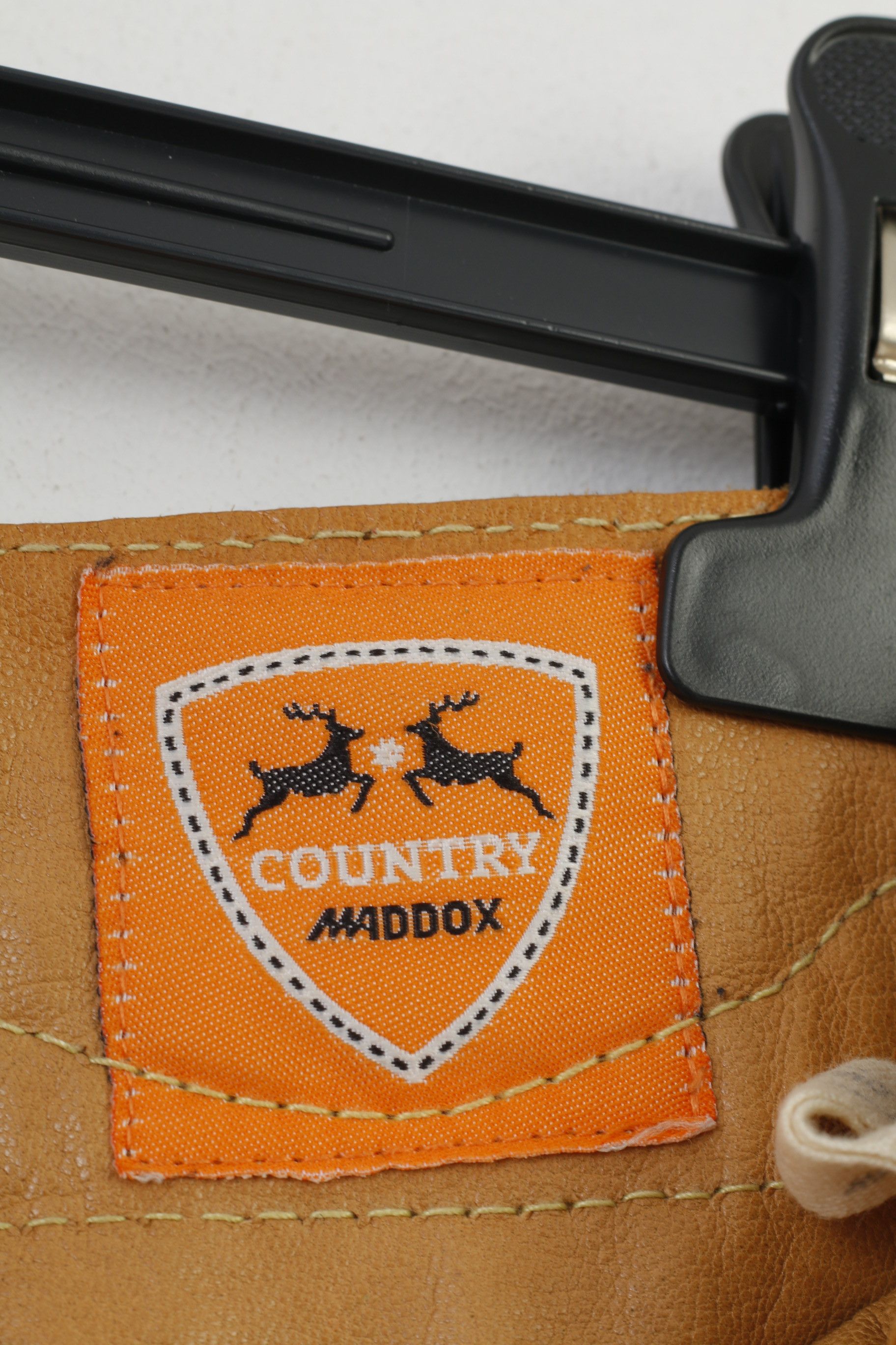 Vintage Country Maddox Men 48 Leather Trousers Brown Vintage 10395 Size US 38 / EU 54 - 5 Thumbnail
