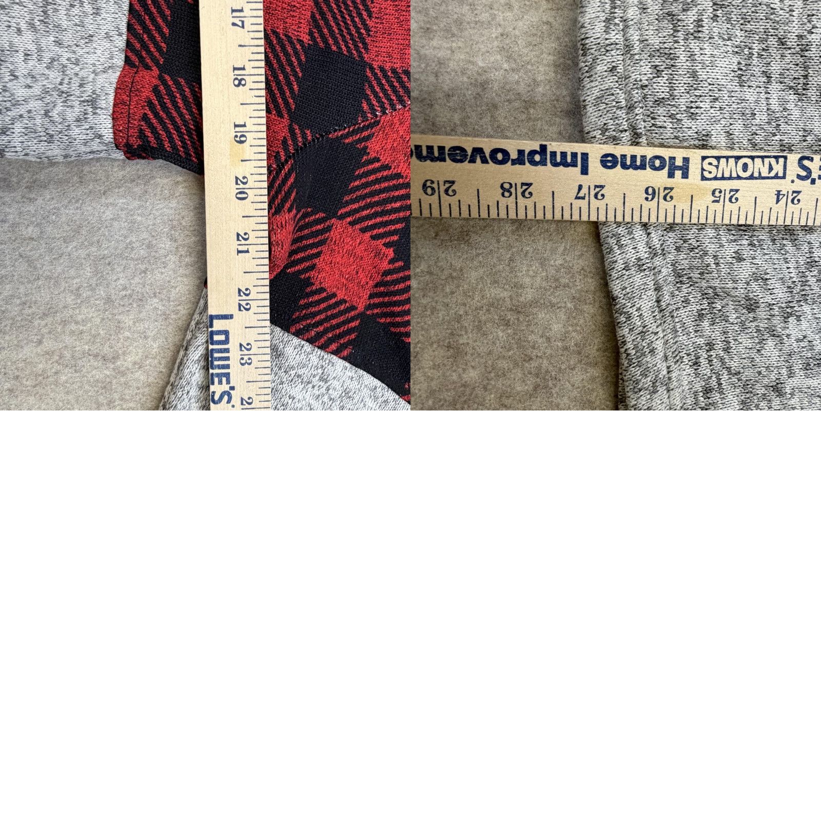 Vintage Simply Southern Sweater Womens Large Red Plaid Gray Quarter Zip Pullover Size L / US 10 / IT 46 - 8 Thumbnail