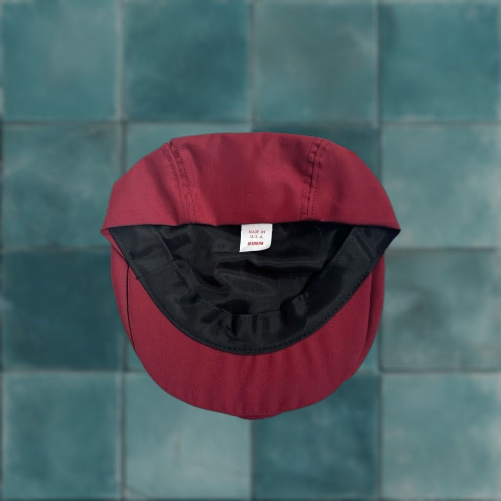 Vintage VINTAGE cabbie drivers flat cap hat Adult Medium red 90s deadstock NWOT made in USA Unbranded Mens Cap Size ONE SIZE - 1 Thumbnail