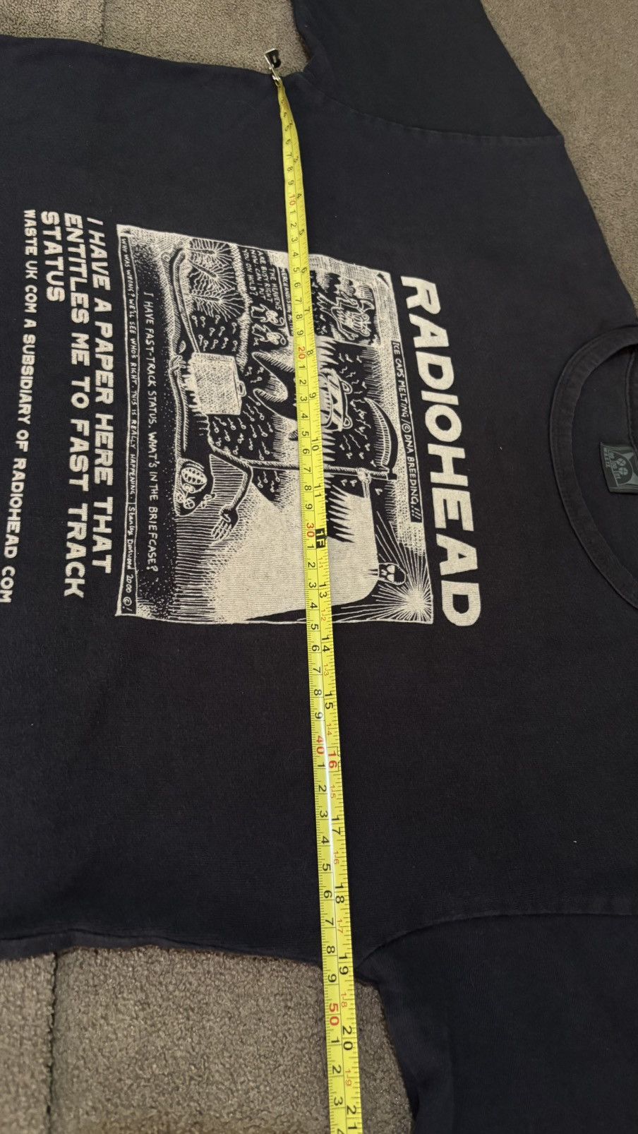 Band Tees Vtg Radiohead Fast Track Pyramid Song,Oasis,Britpop Size US M / EU 48-50 / 2 - 9 Thumbnail