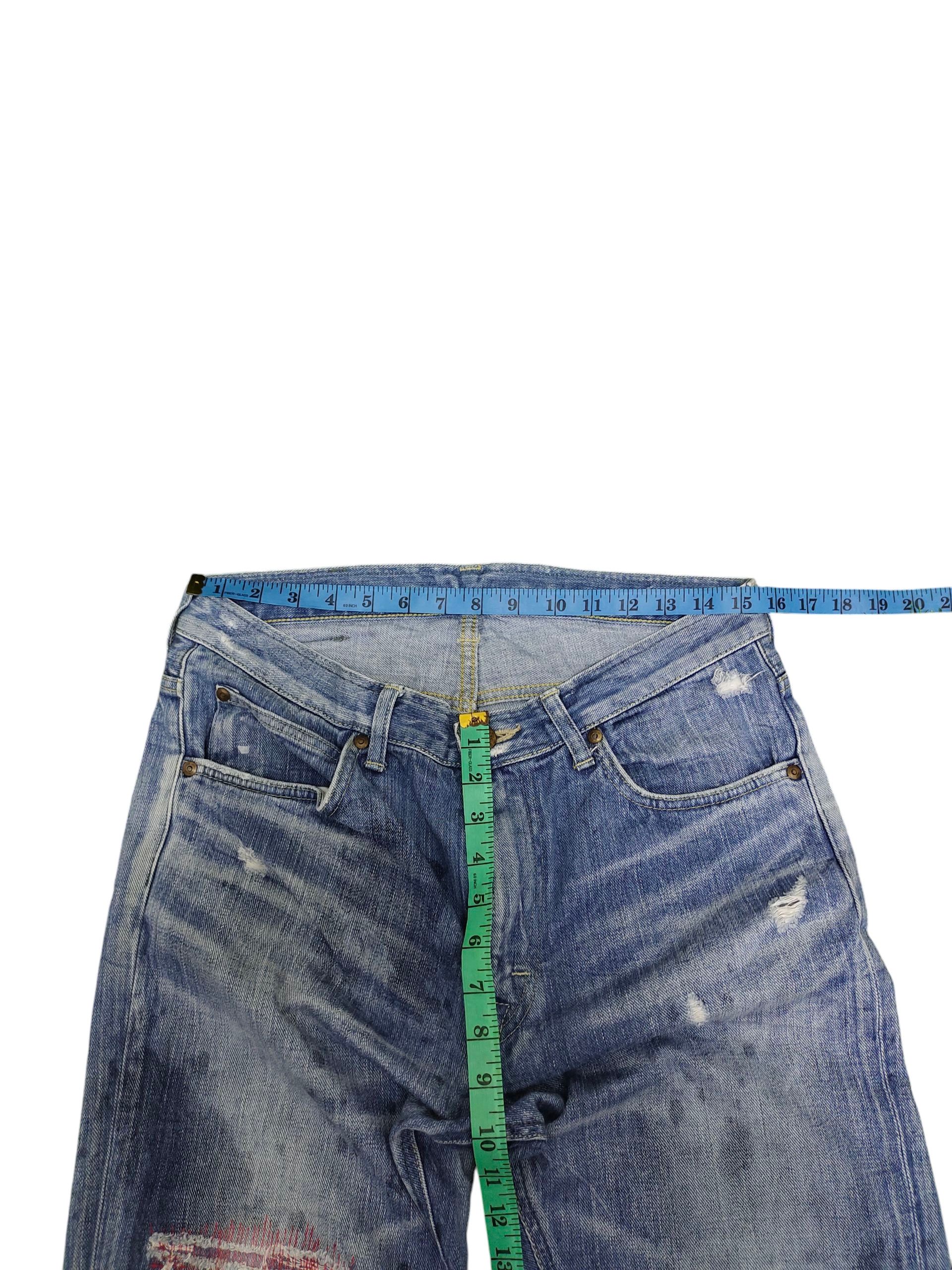 Comme des Garcons × Undercover Vintage Lee Rider Distress Faded Denim Jeans Grunge Size US 31 - 15 Thumbnail