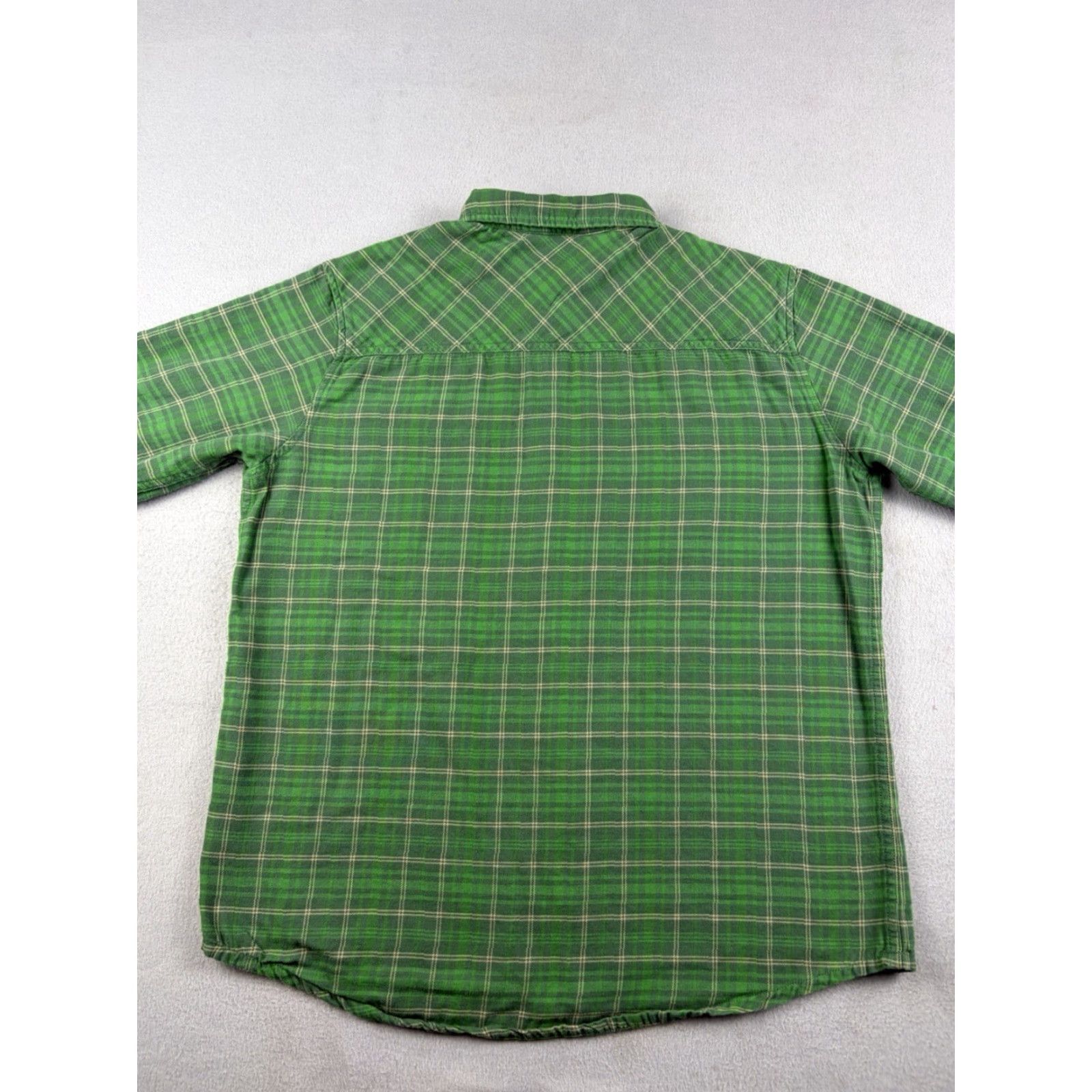Vintage Stio Flannel Shirt Men M Green Plaid Button-Up Cotton USA Long Sleeve Regular Size Size US M / EU 48-50 / 2 - 4 Thumbnail